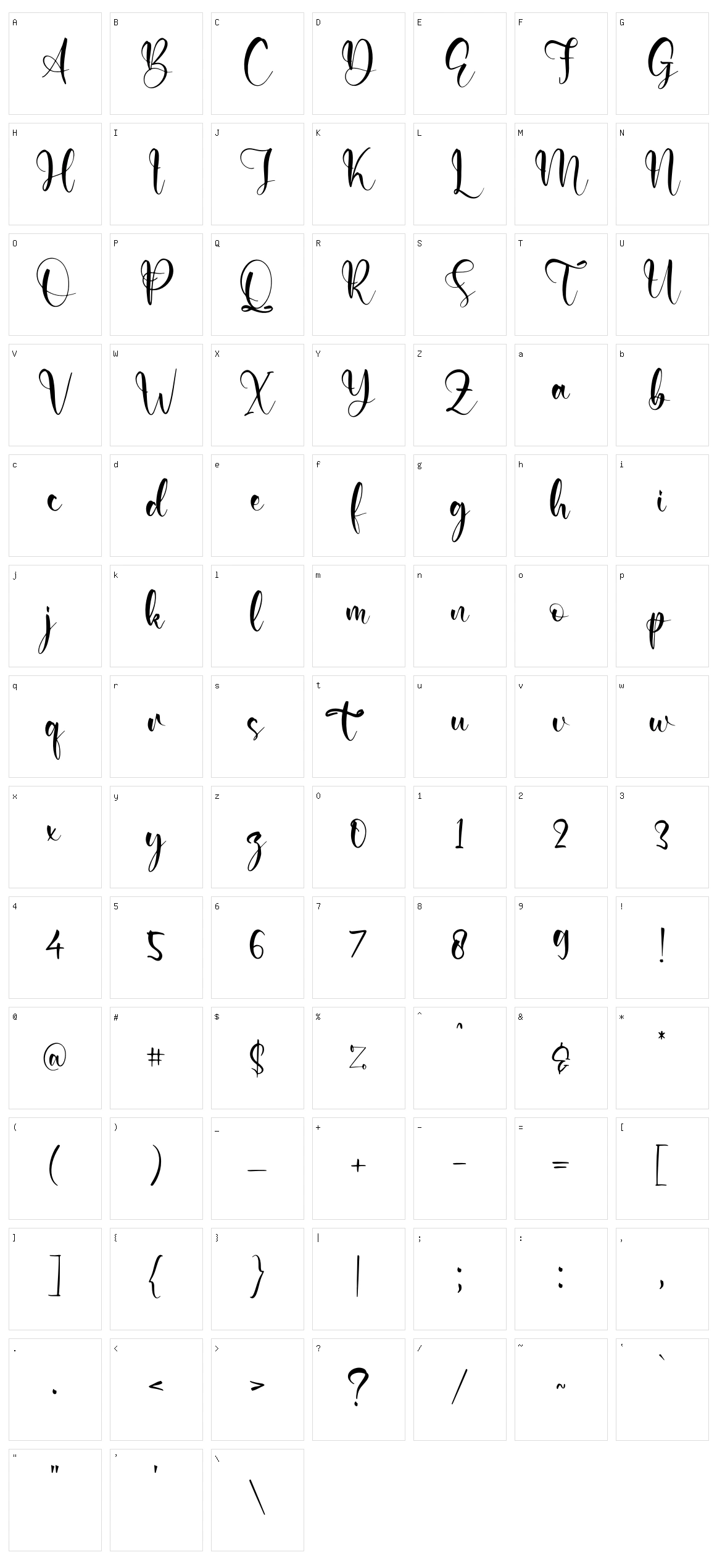 Helmyani Character Set