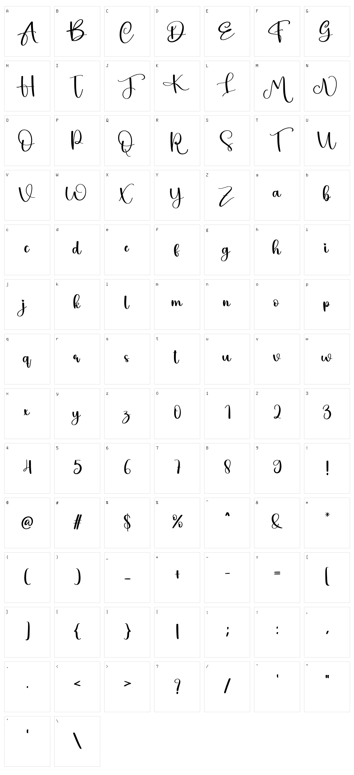 Hey Mother Character Set