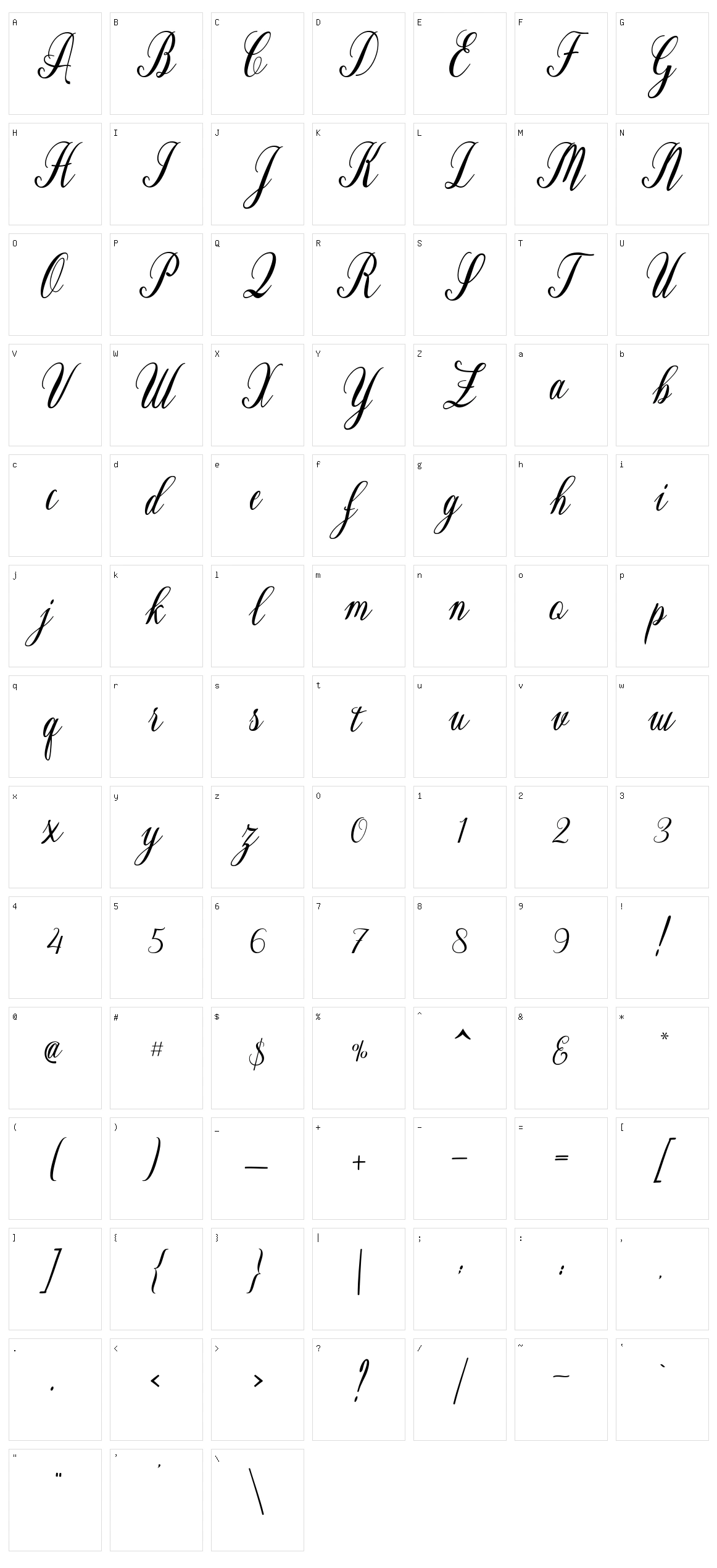 Heyhai Character Set