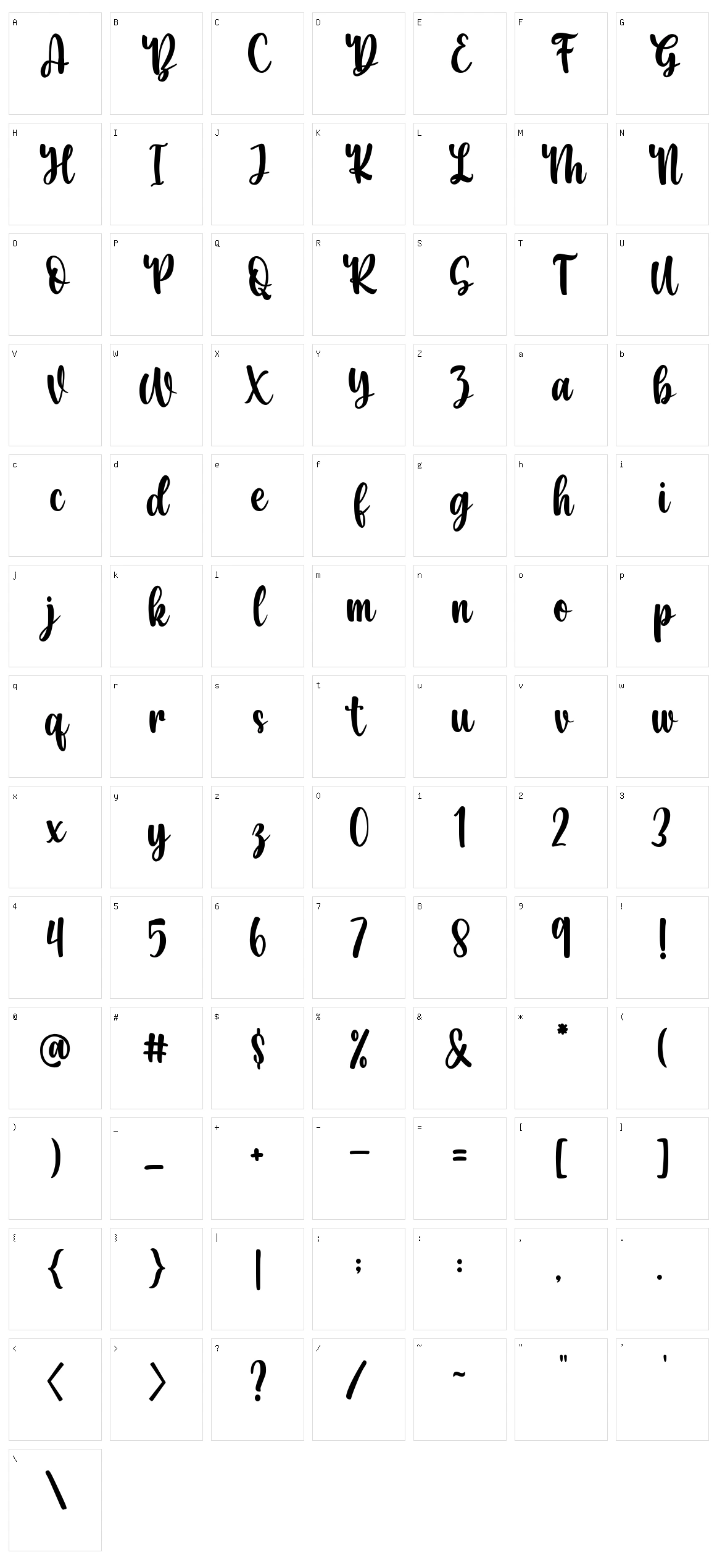 Honeywell Character Set