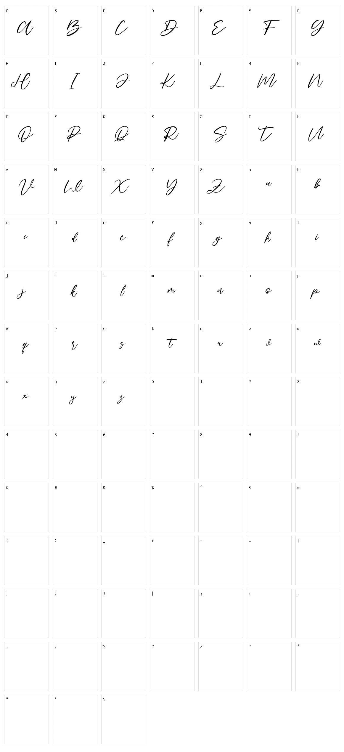 House Bay Character Set