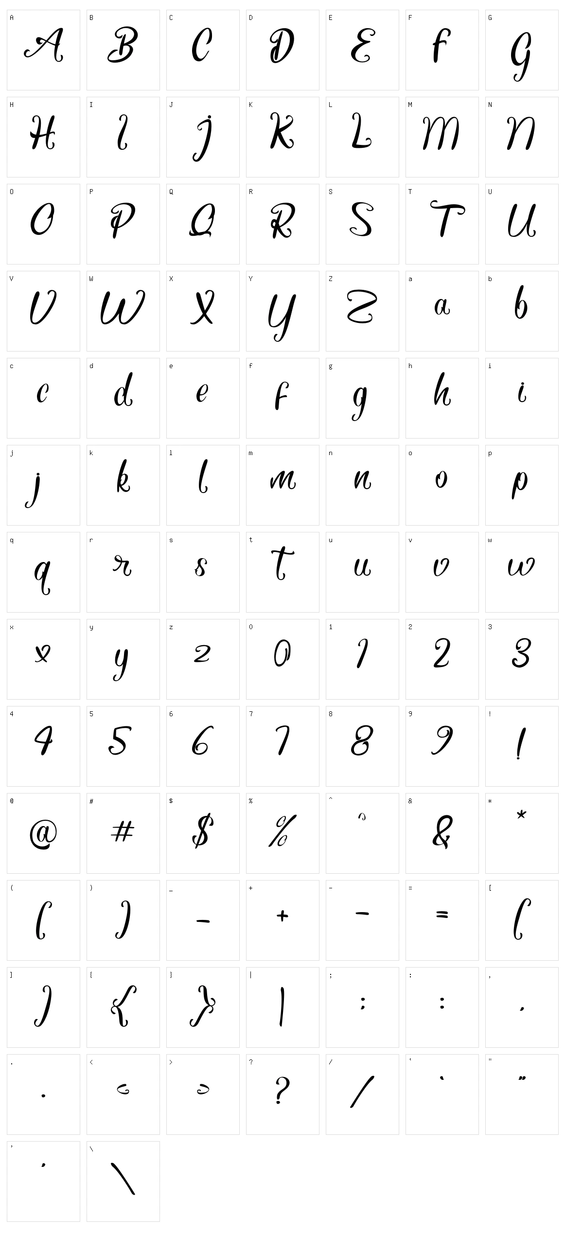 Hustyle Character Set
