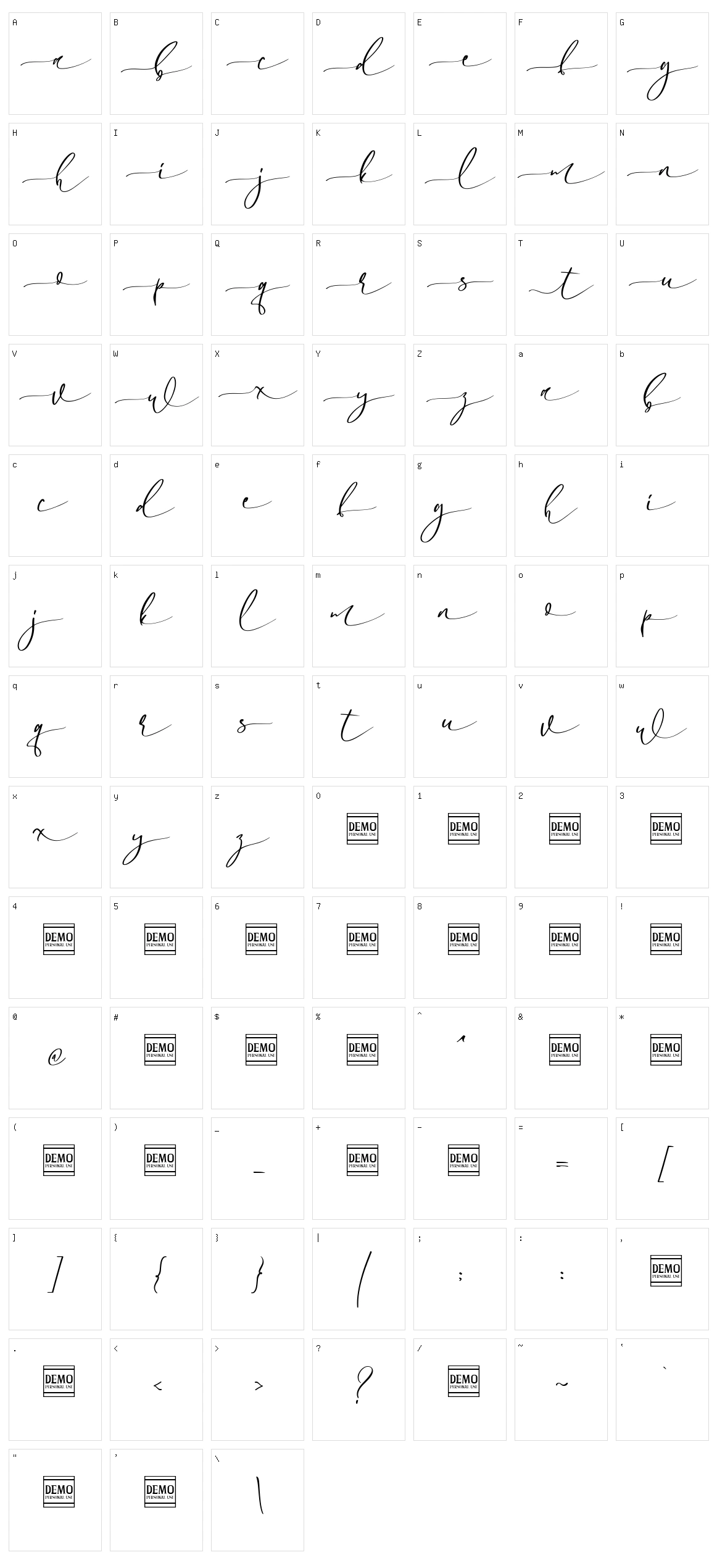 Islandia Character Set