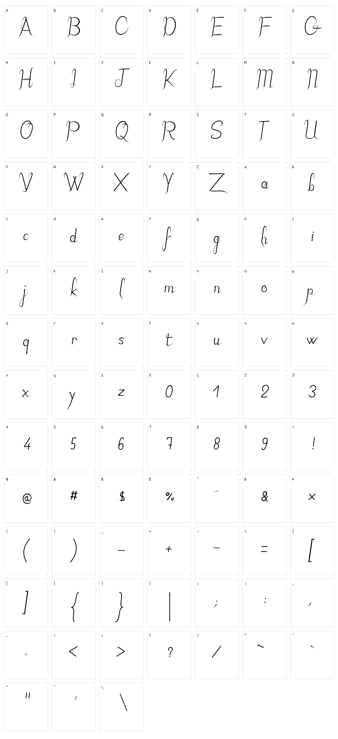 JB Elegant Character Set