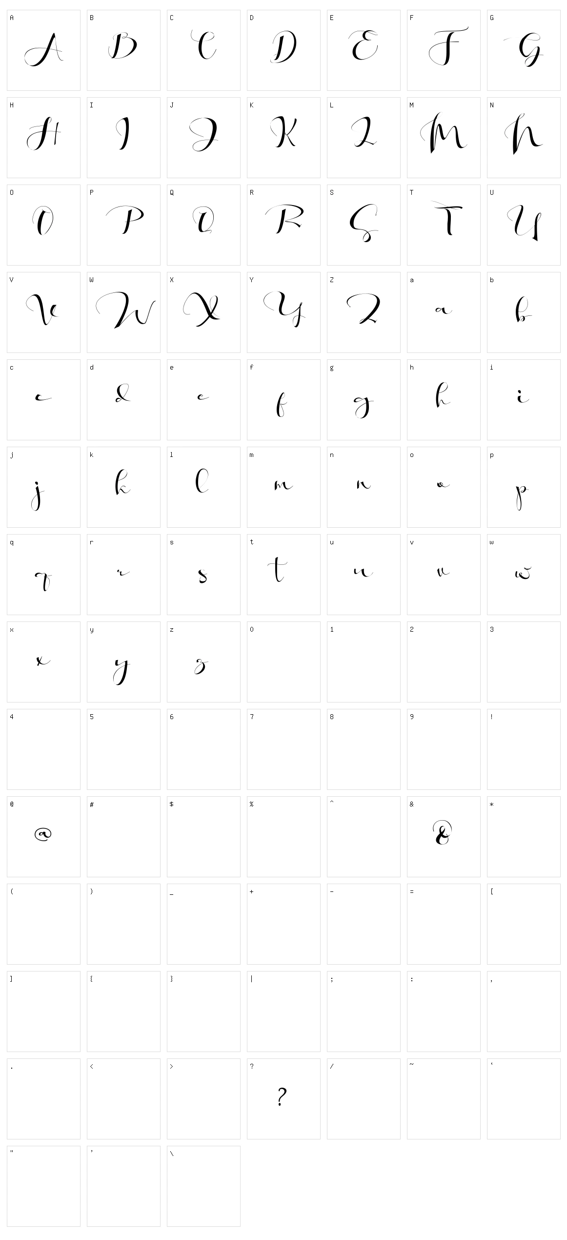 Khatmadu Character Set