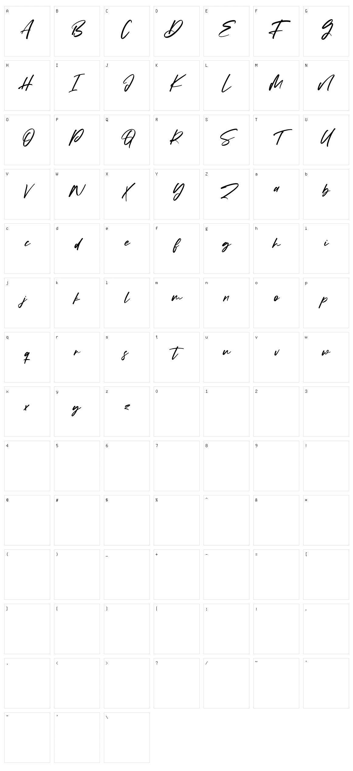 Kreatives Character Set
