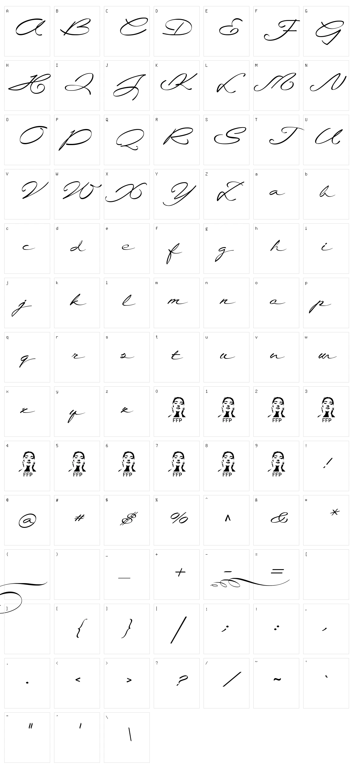 La Sonnambula Character Set