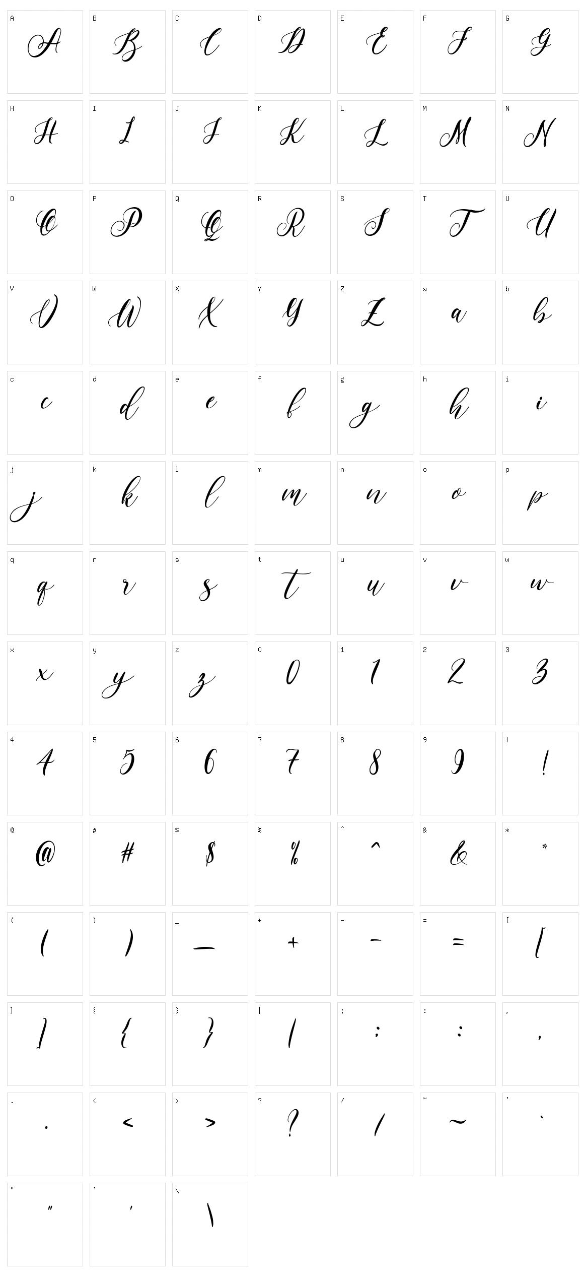 Labajo Character Set