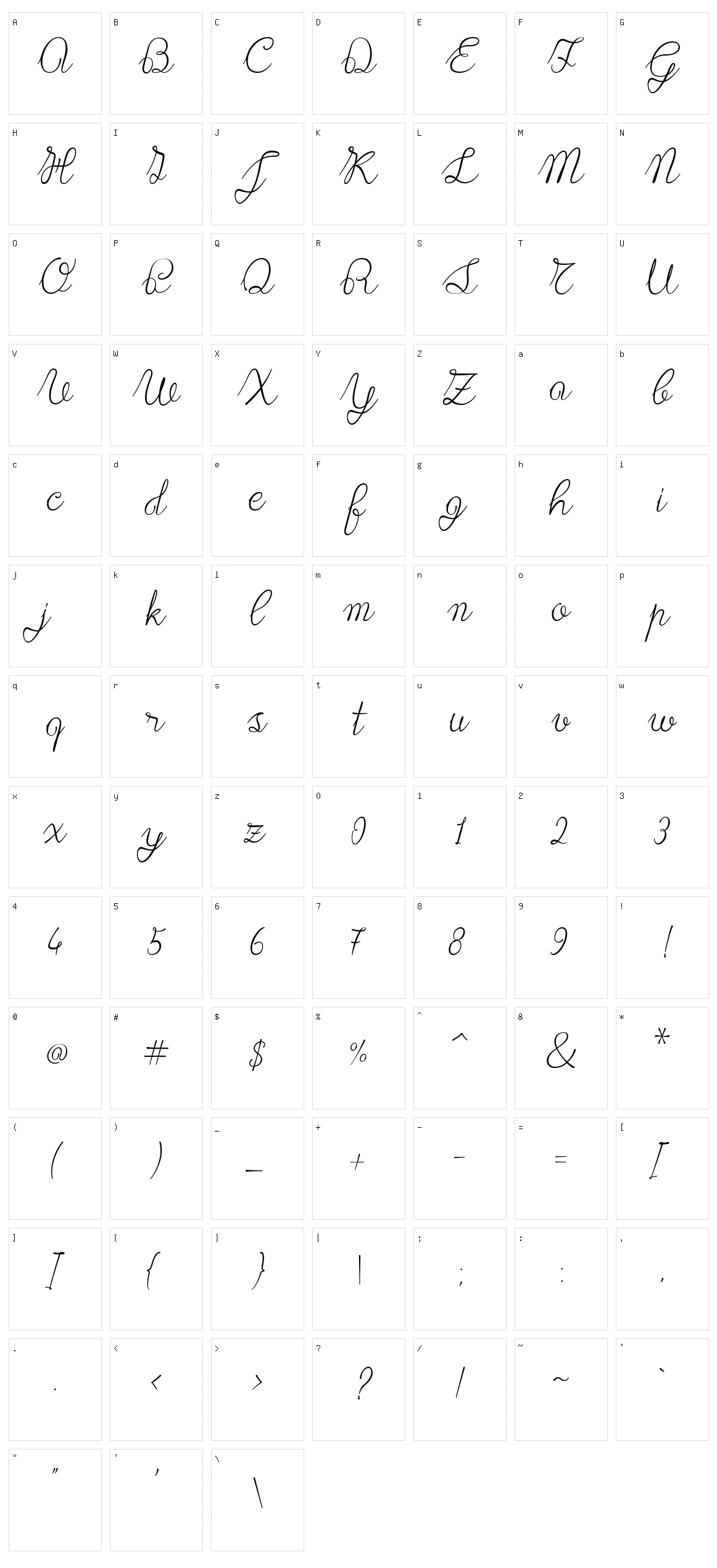Lace Character Set