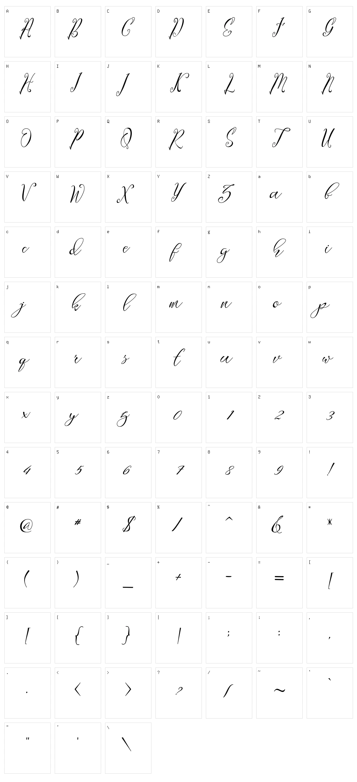 Lagena Character Set
