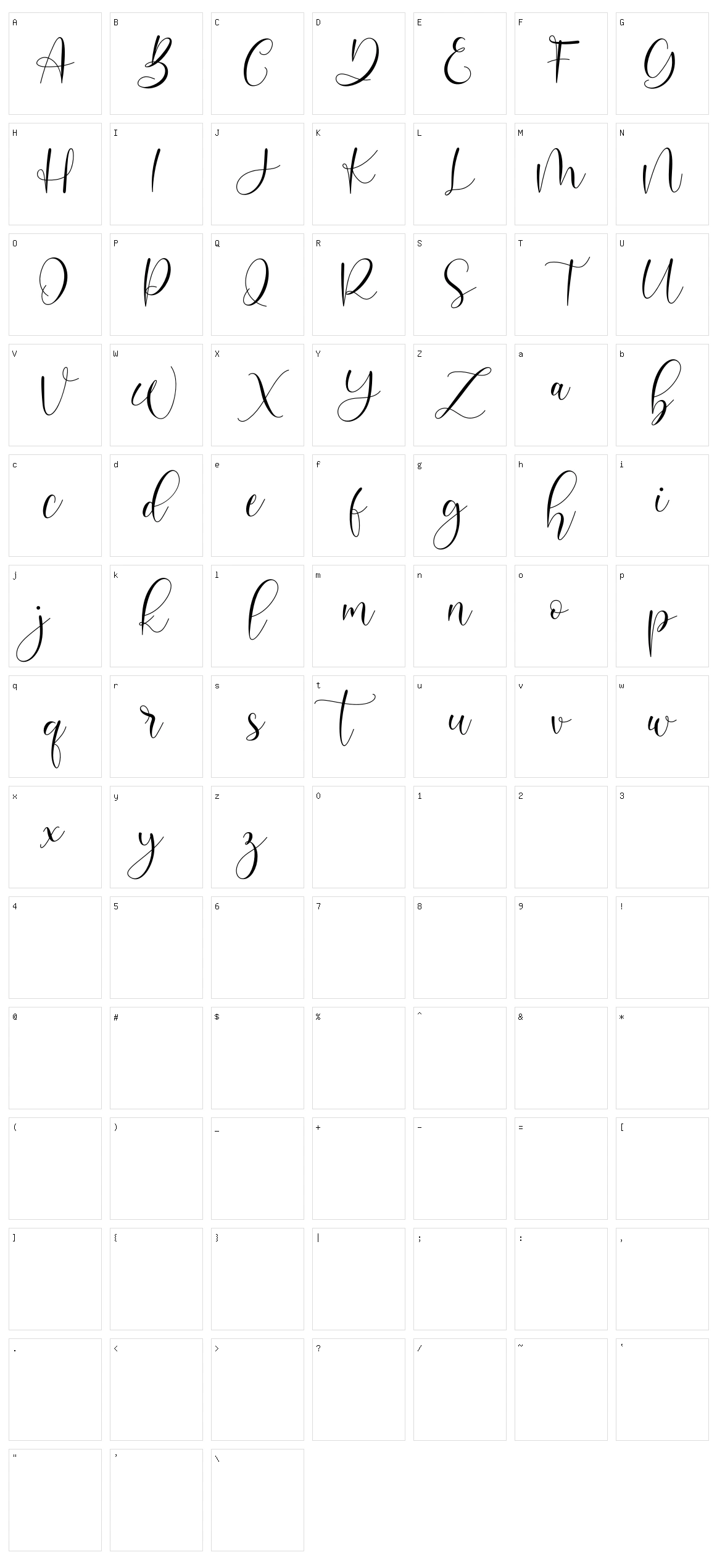 Laila Character Set