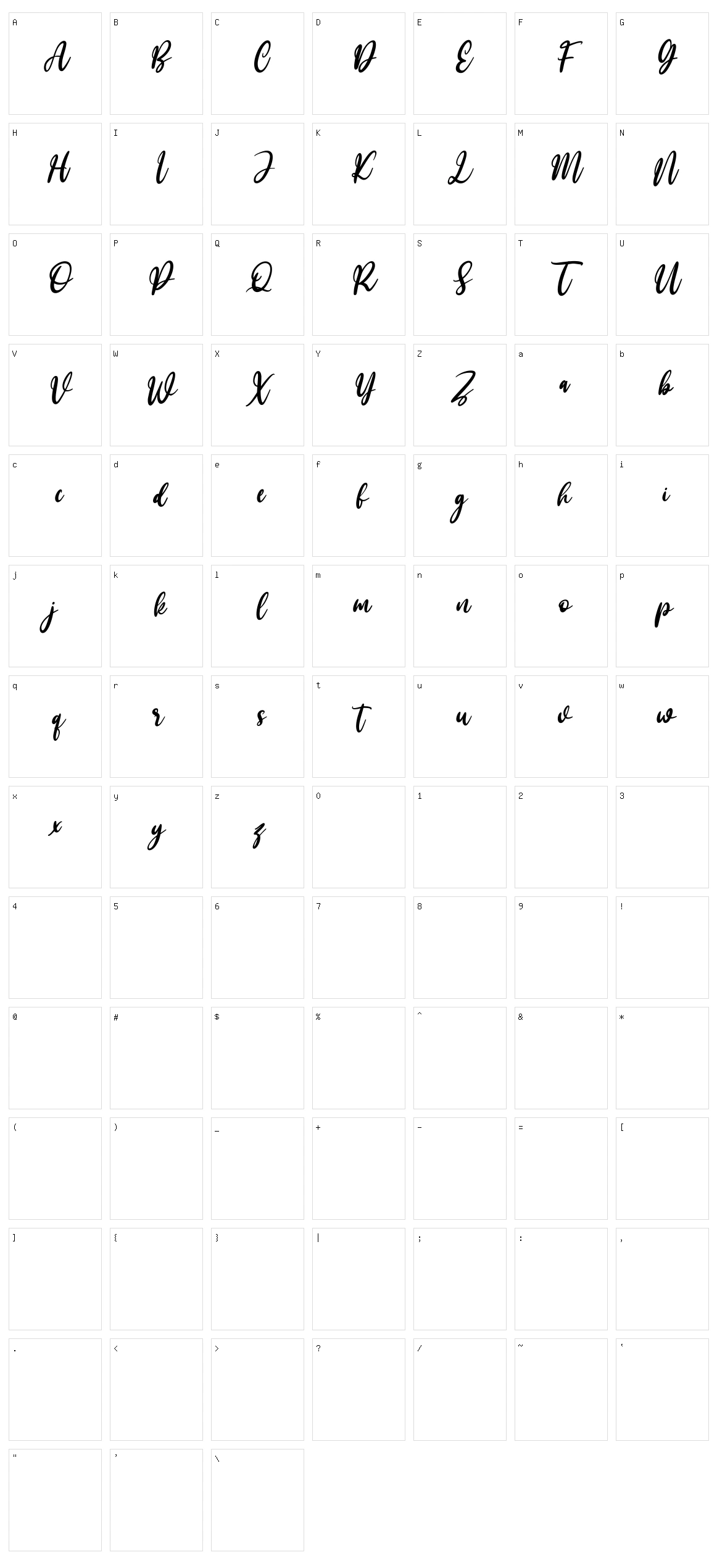 Lanchoster Character Set