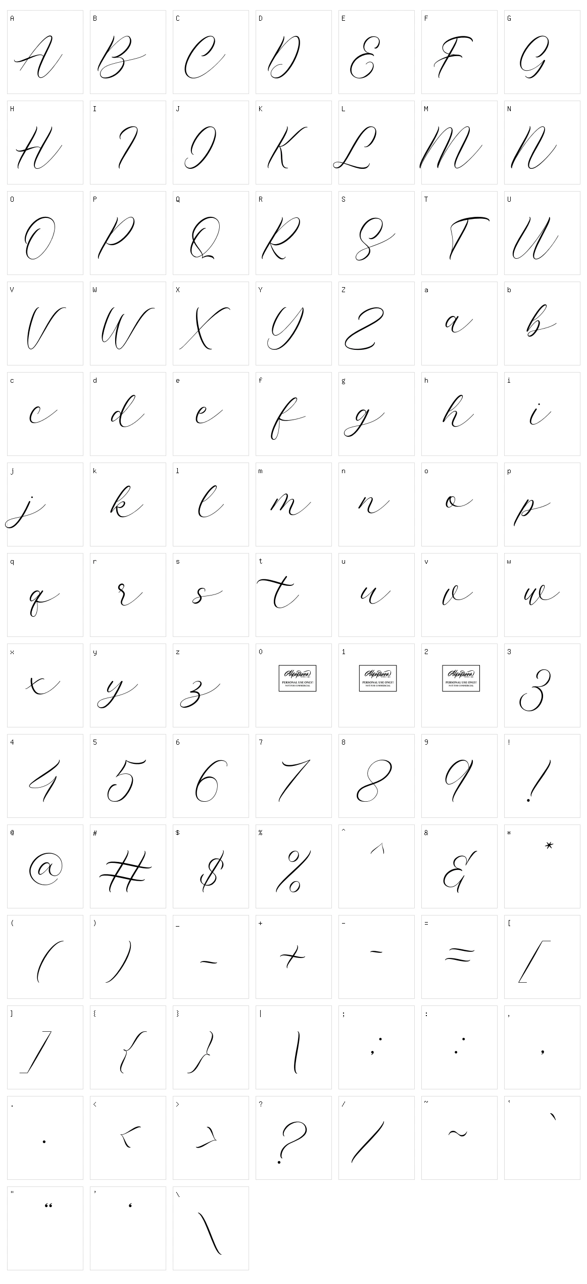 Latterday Character Set