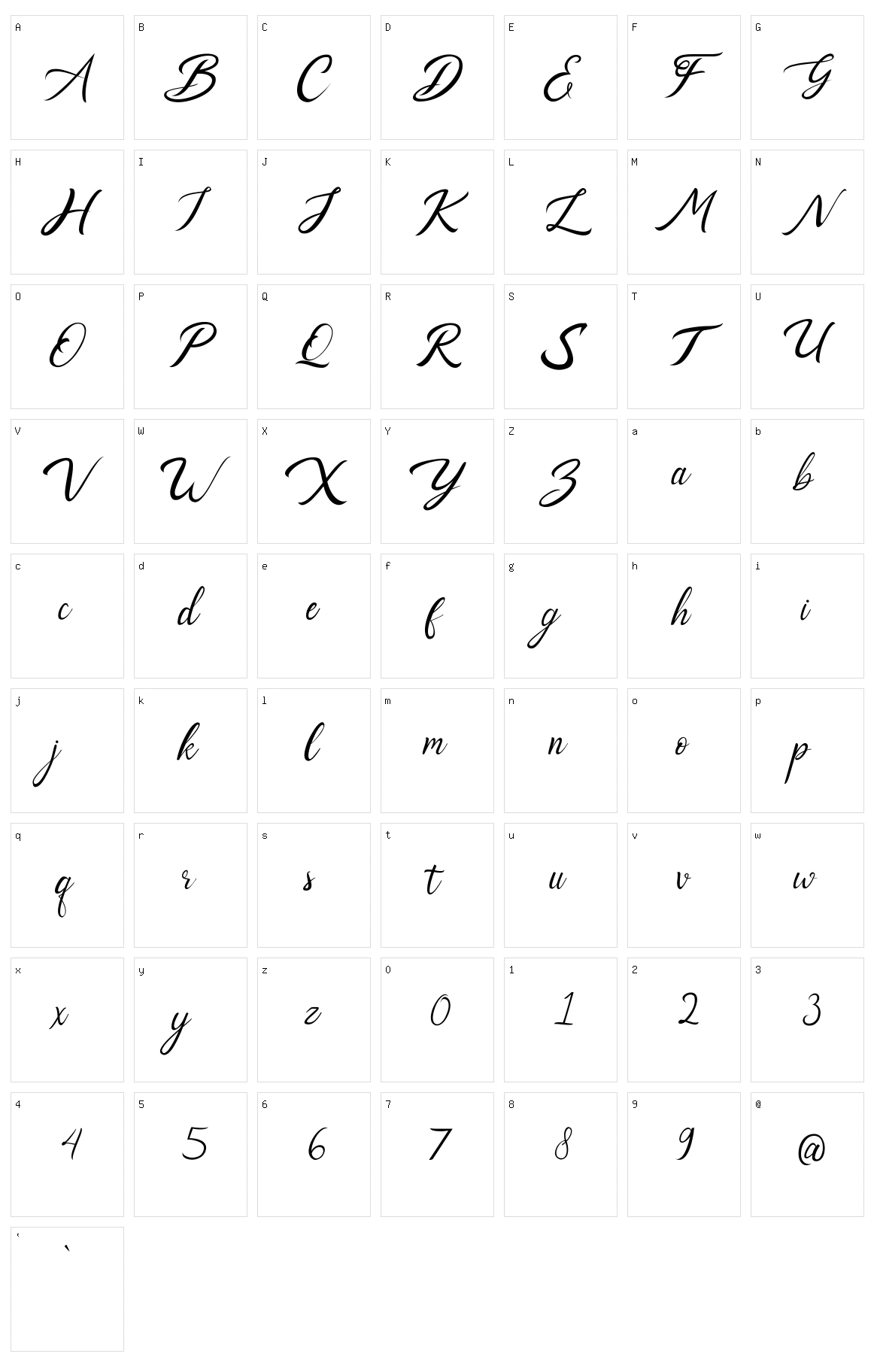 Laurance Character Set
