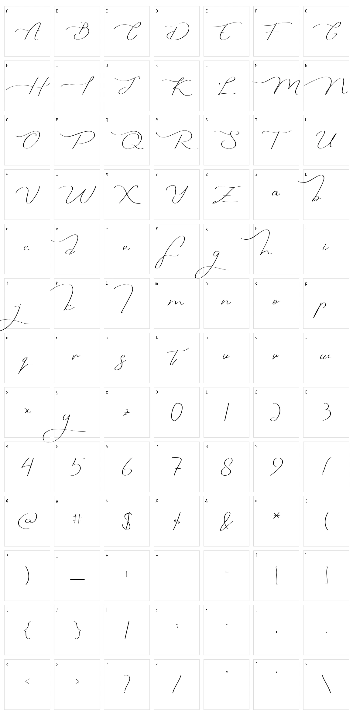 Lendriyan Character Set