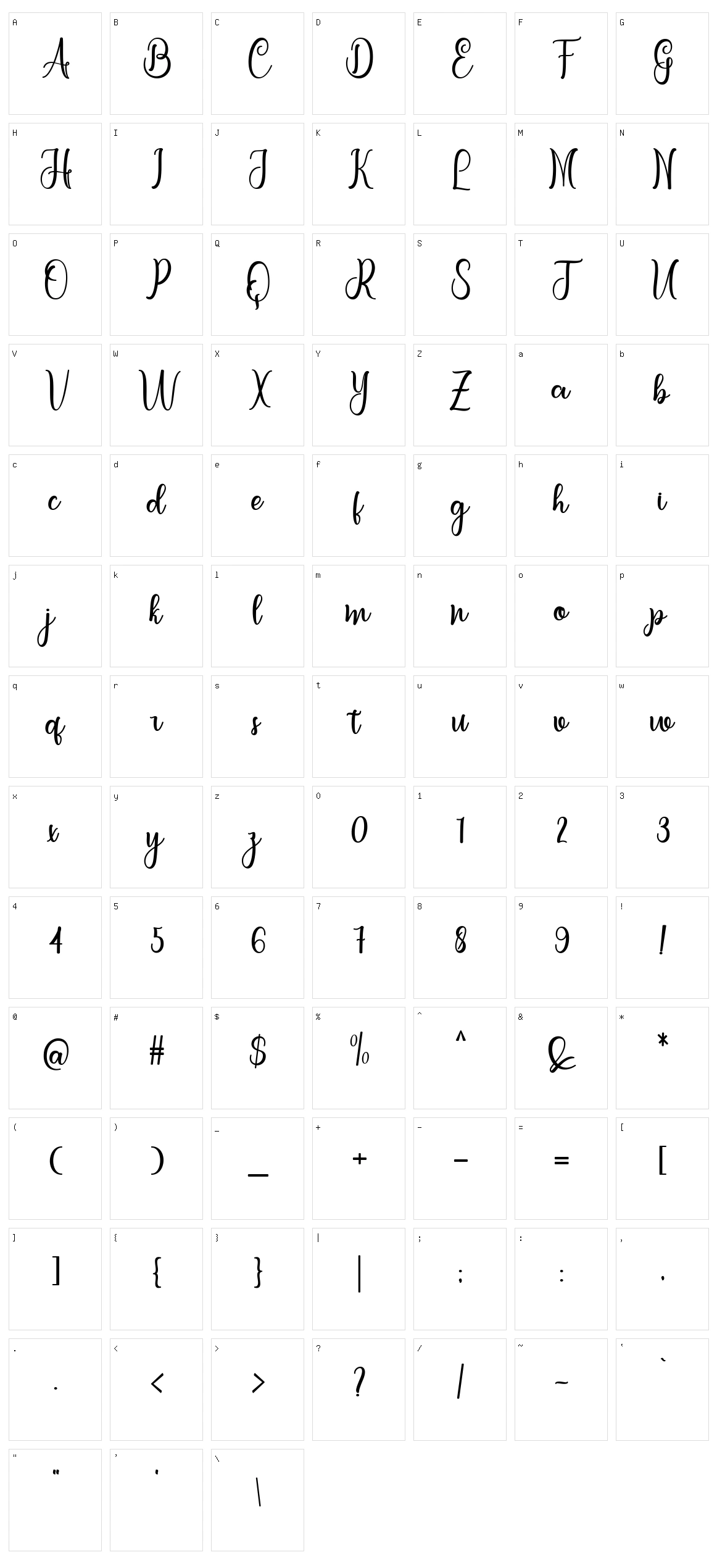 Letterbest Character Set
