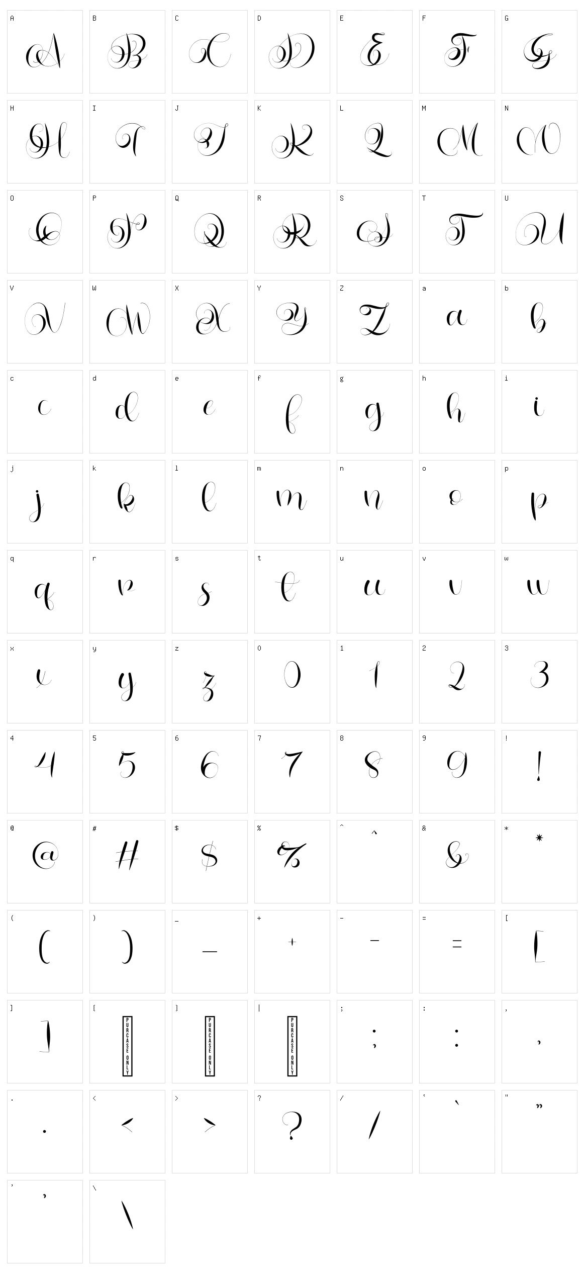 Letterhear Character Set