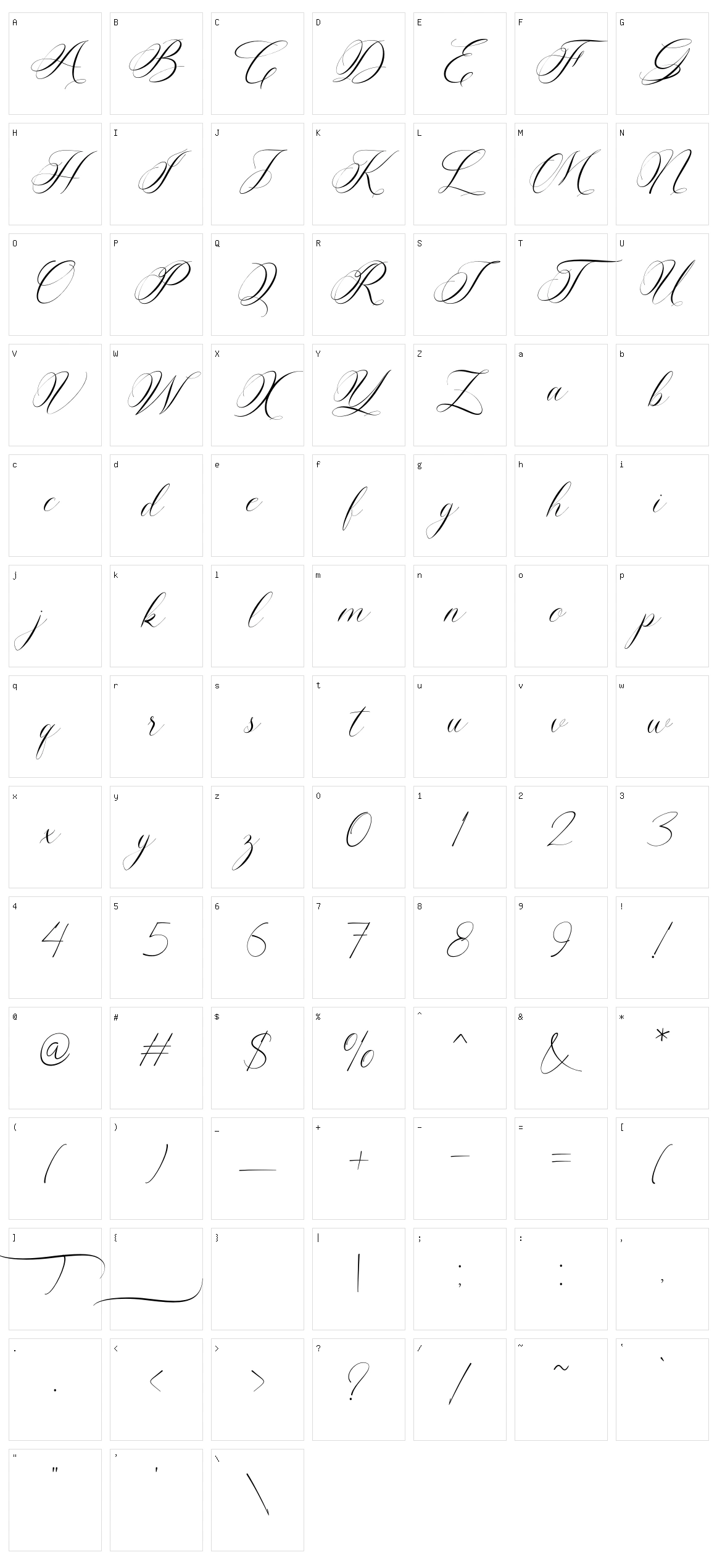 Leva Blackshear Character Set