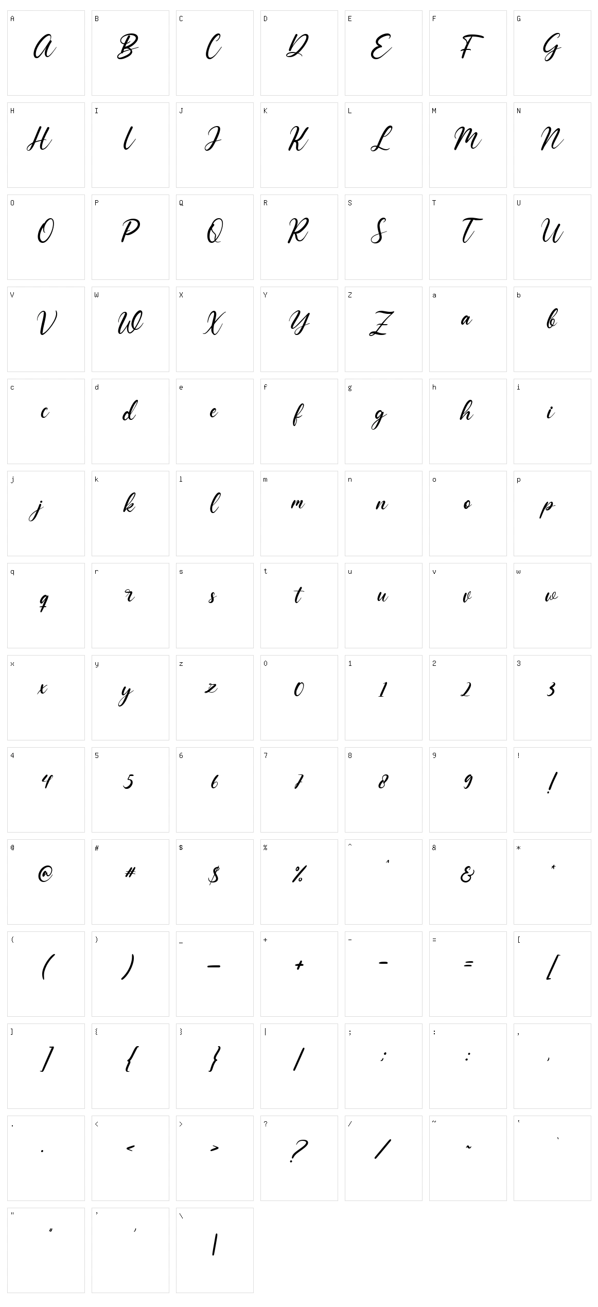 Lieberates Character Set