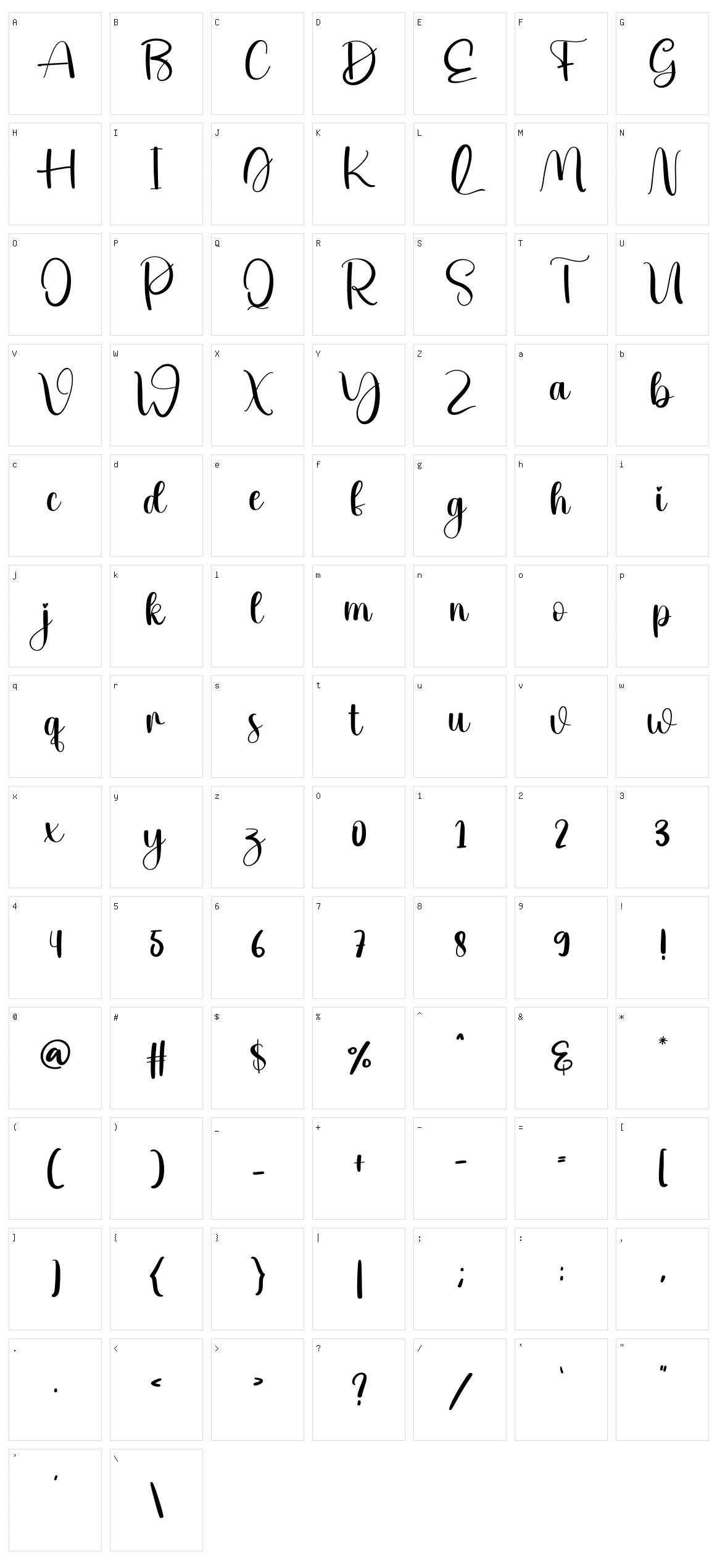 Light Character Set