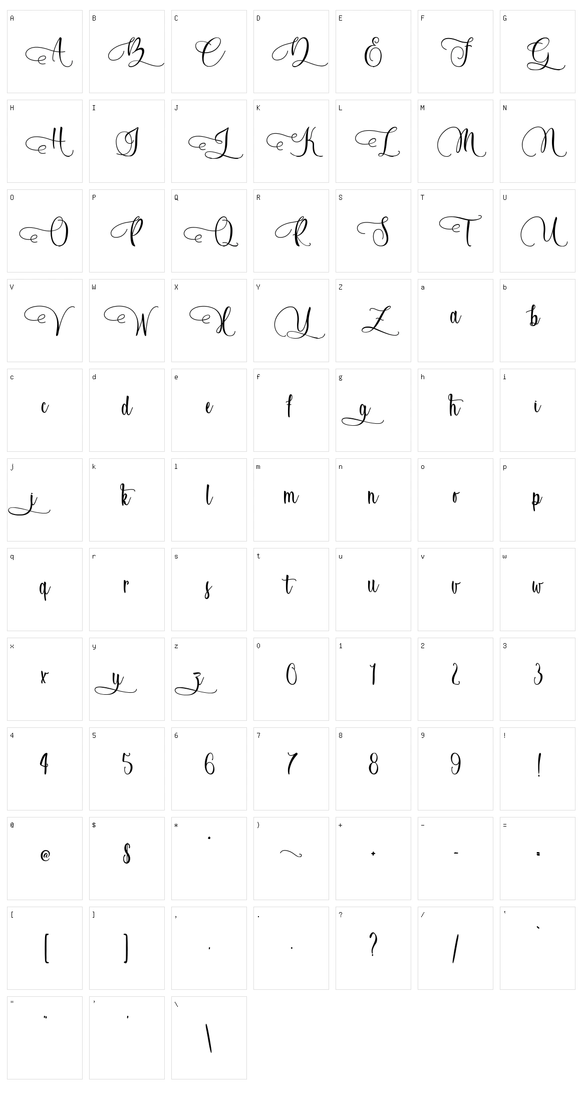 Lonely Basket Character Set