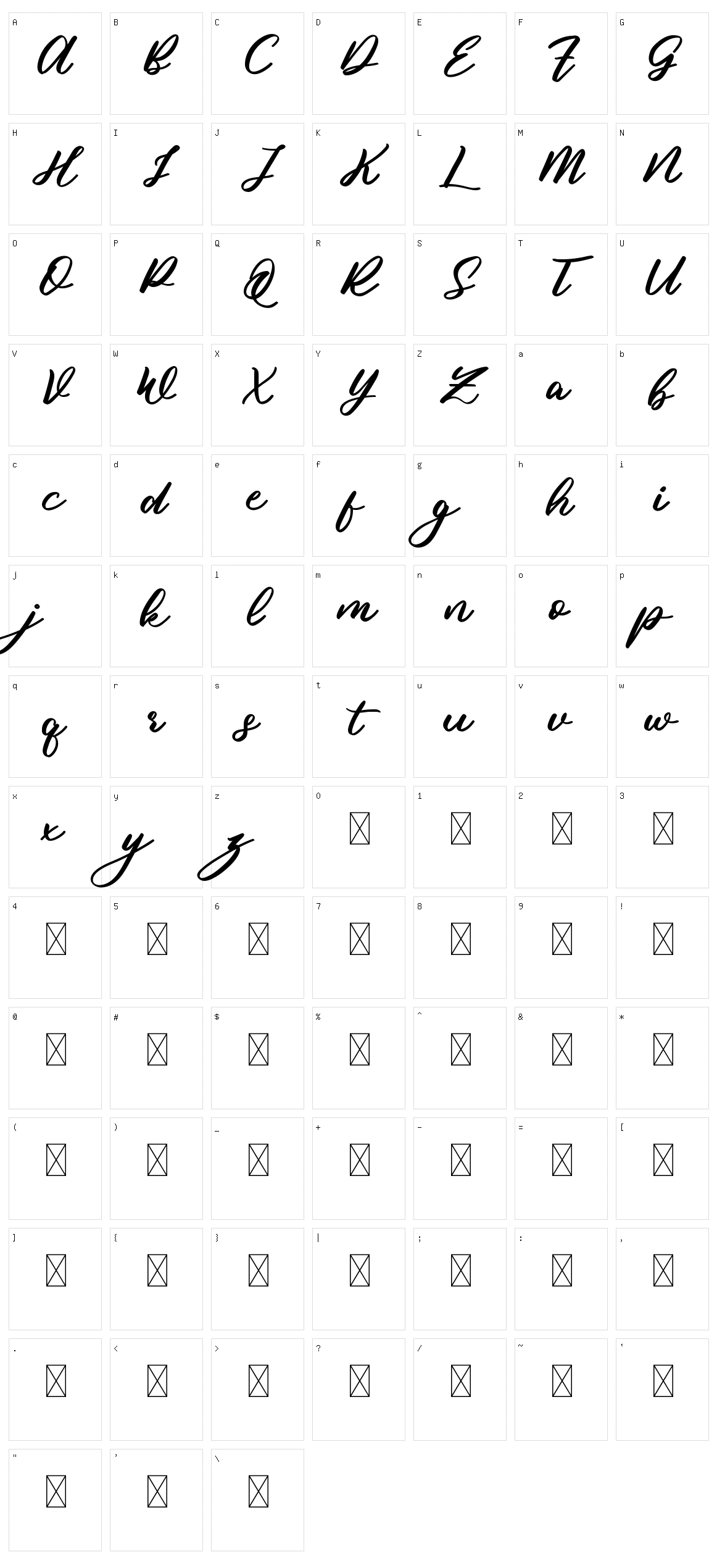 Losemine Character Set