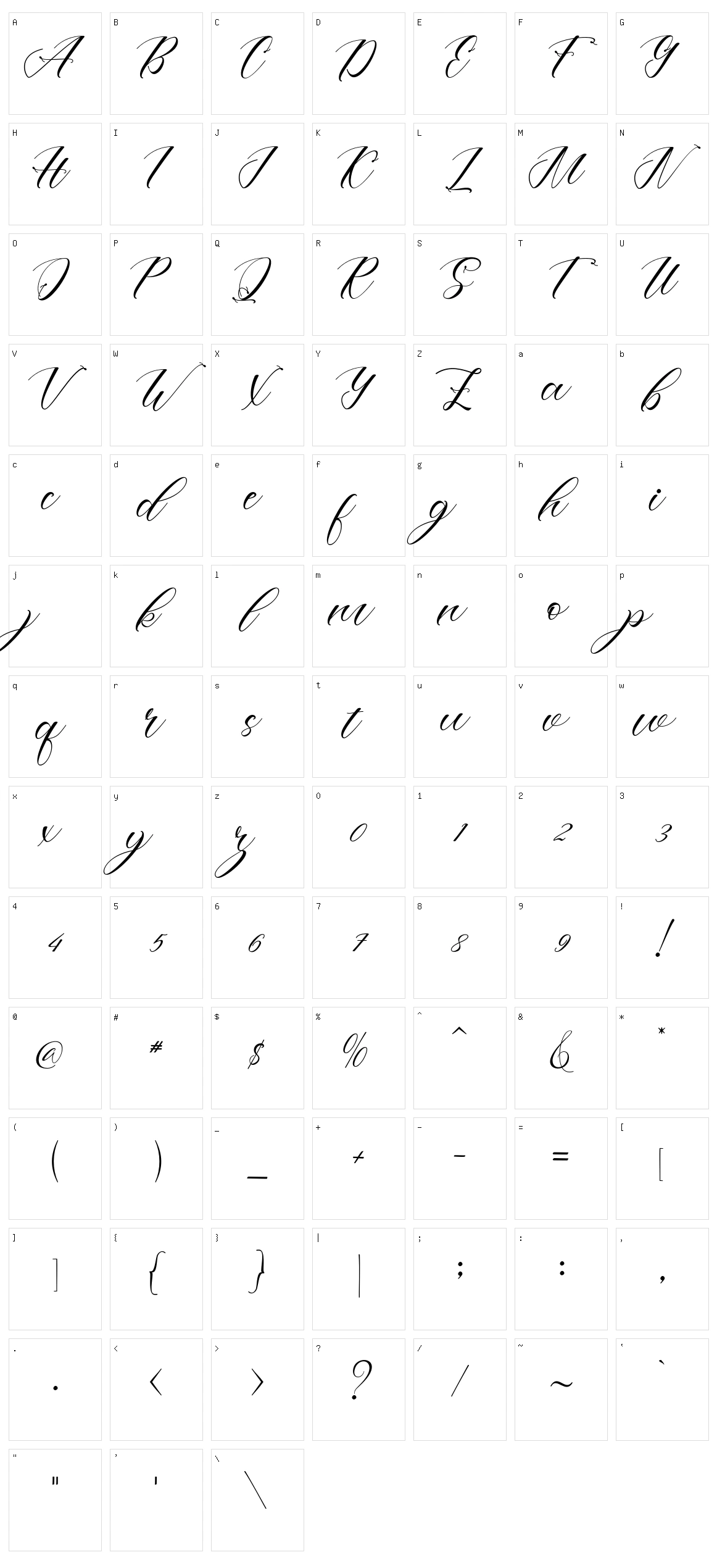 Lotherday Character Set