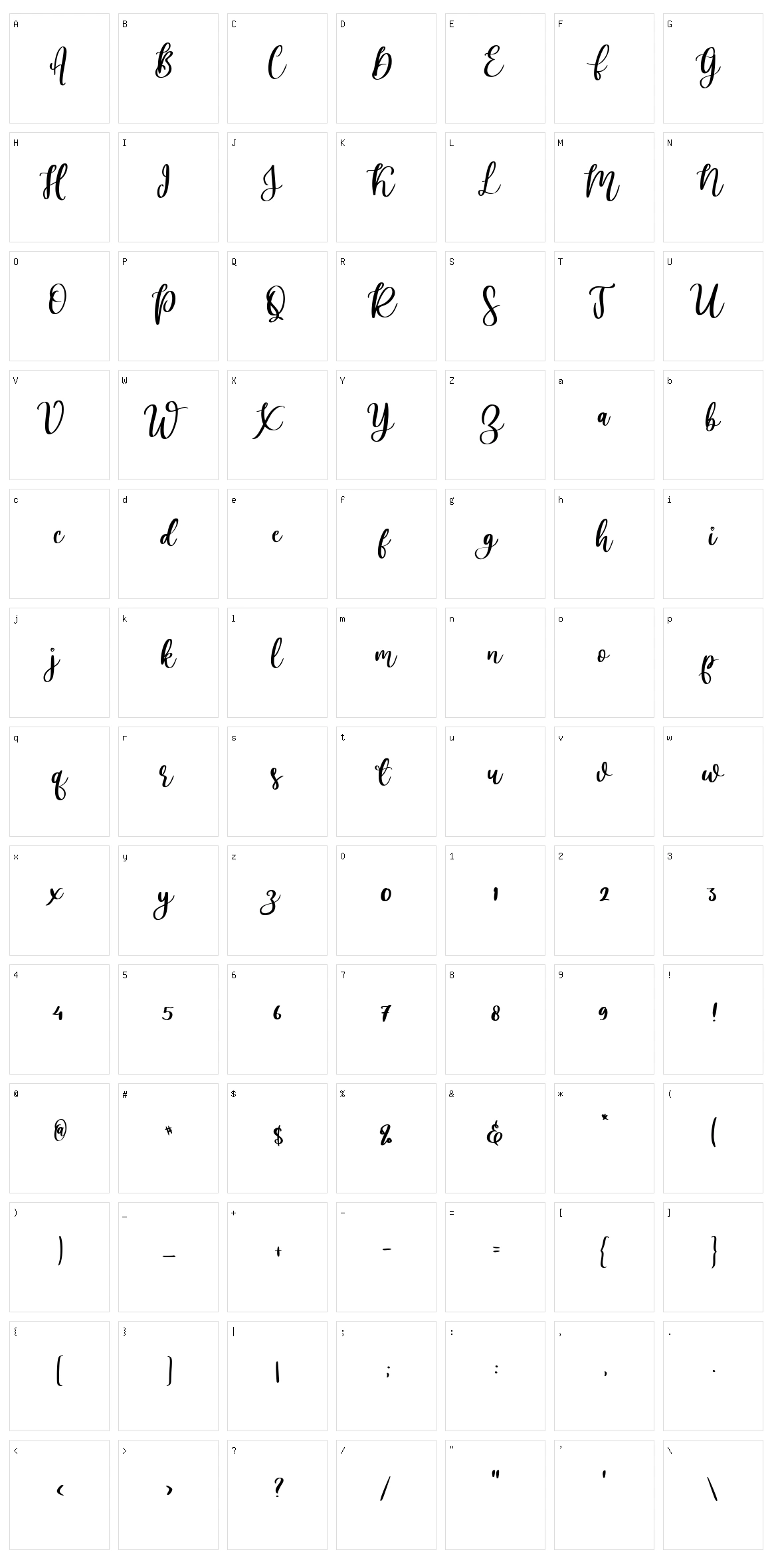 Lovely Ampersand Character Set