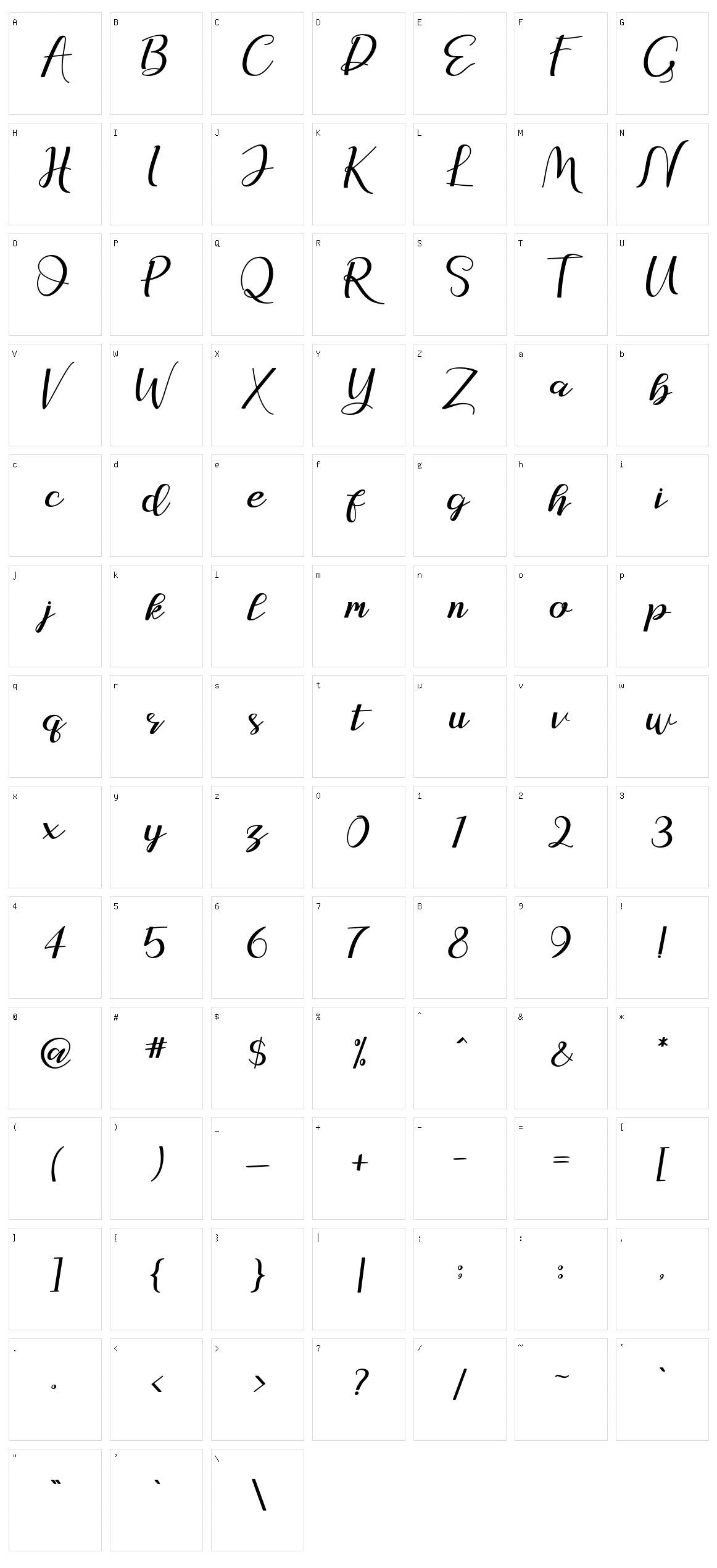 Lovely Natasya Character Set