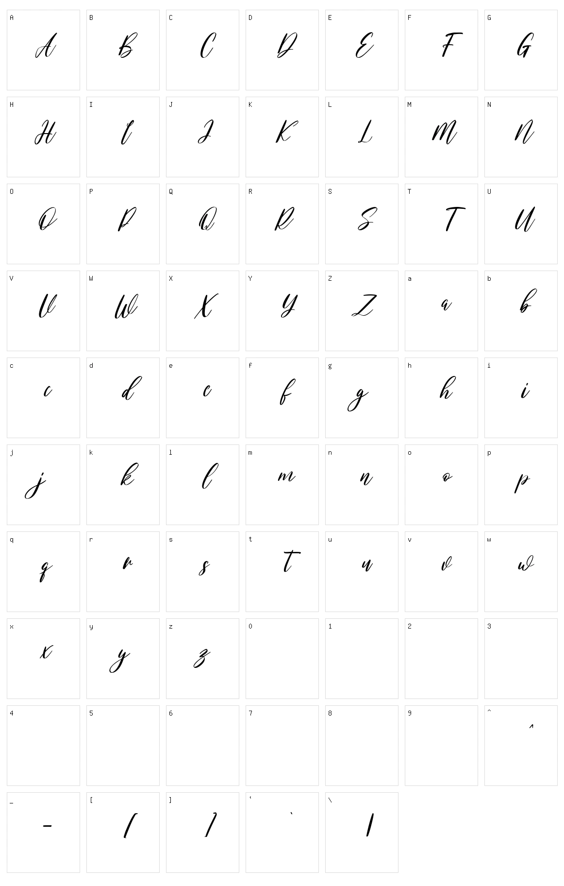 Lovesmilly Character Set