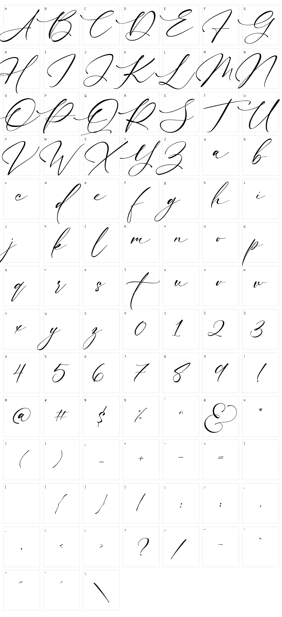 Luxury Modish Character Set
