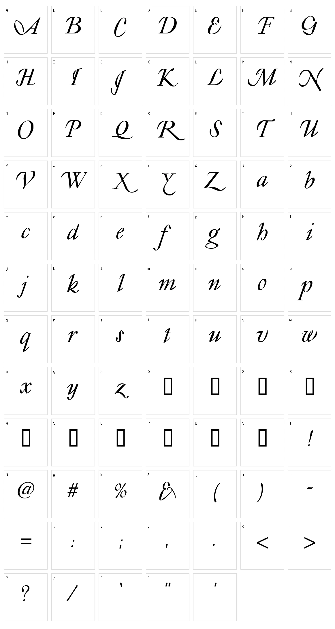 Lyonesse Character Set