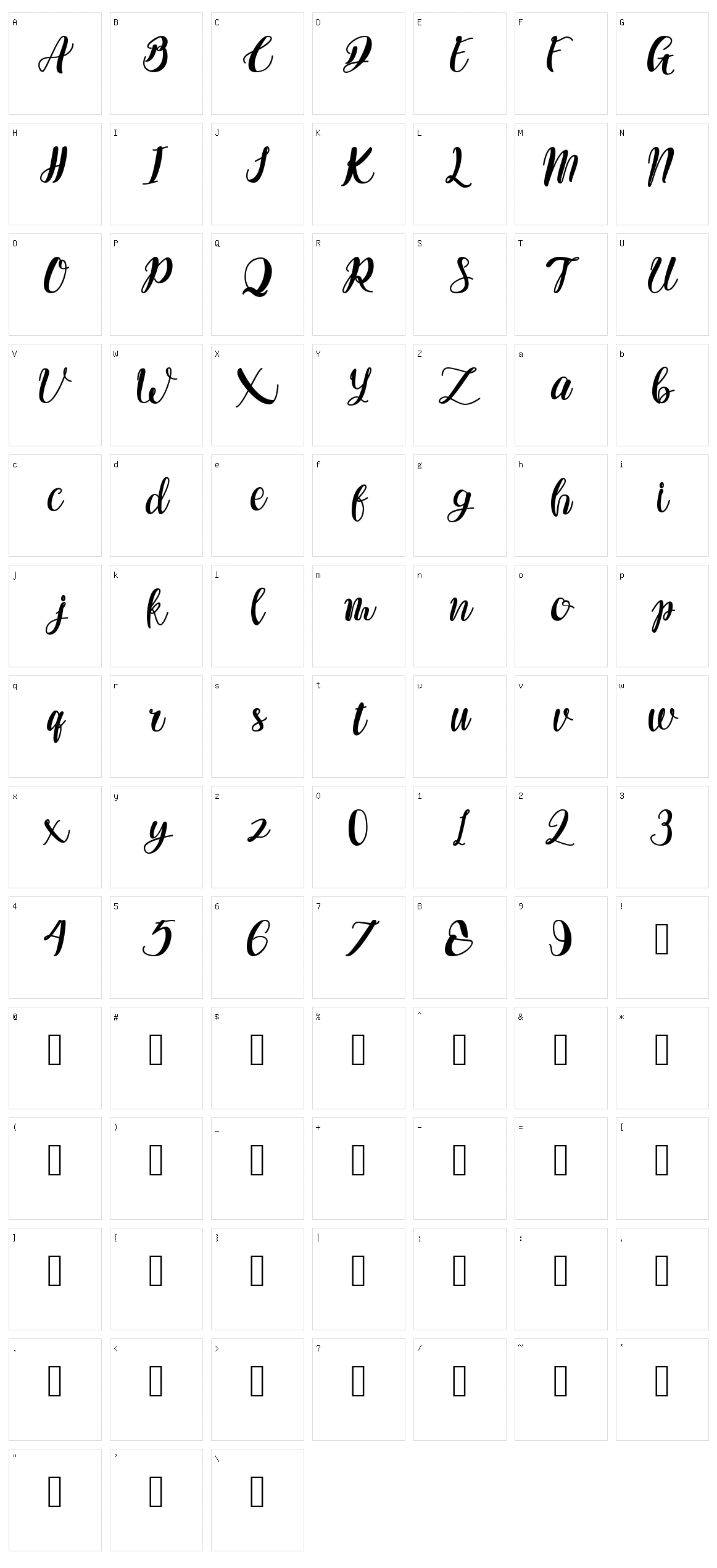 Magnillium Character Set