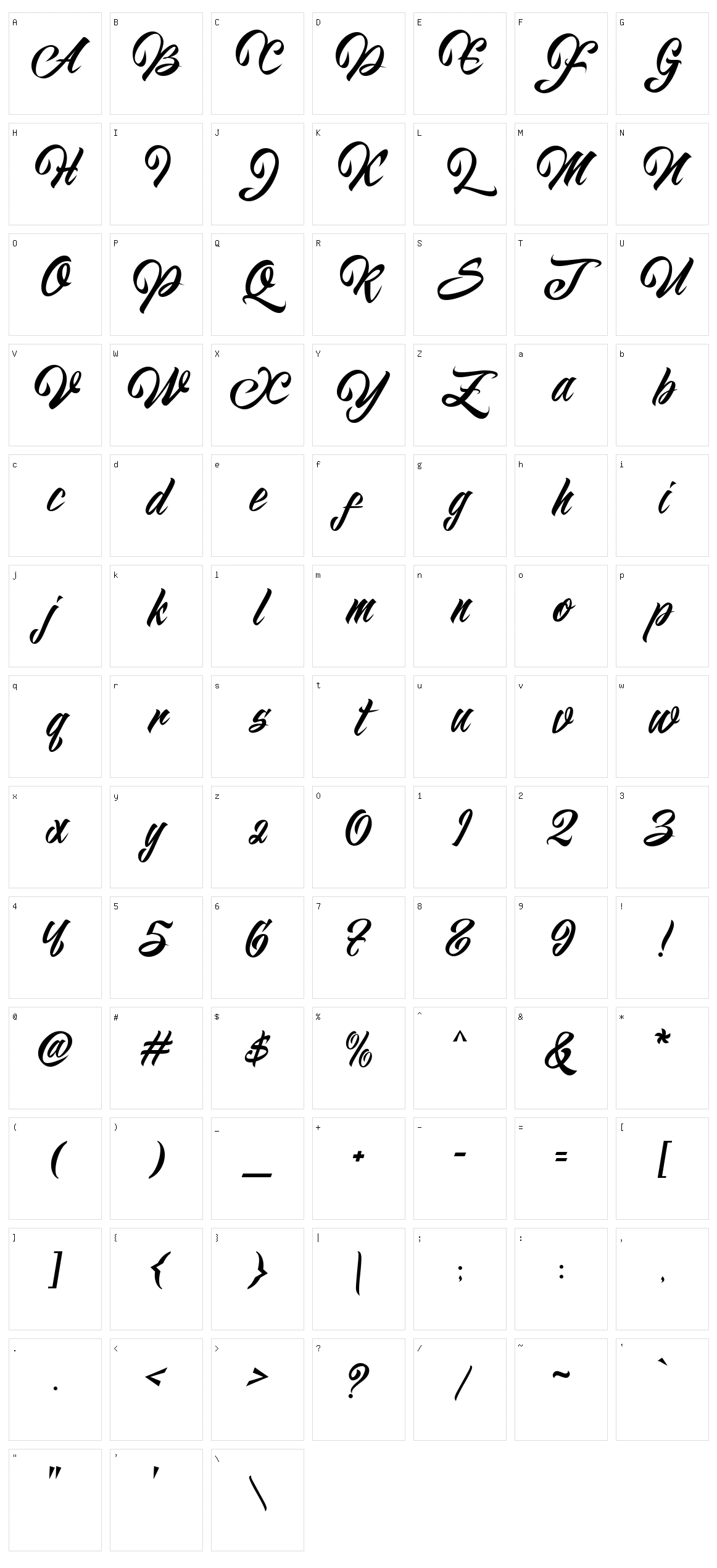 Magnitudo Character Set