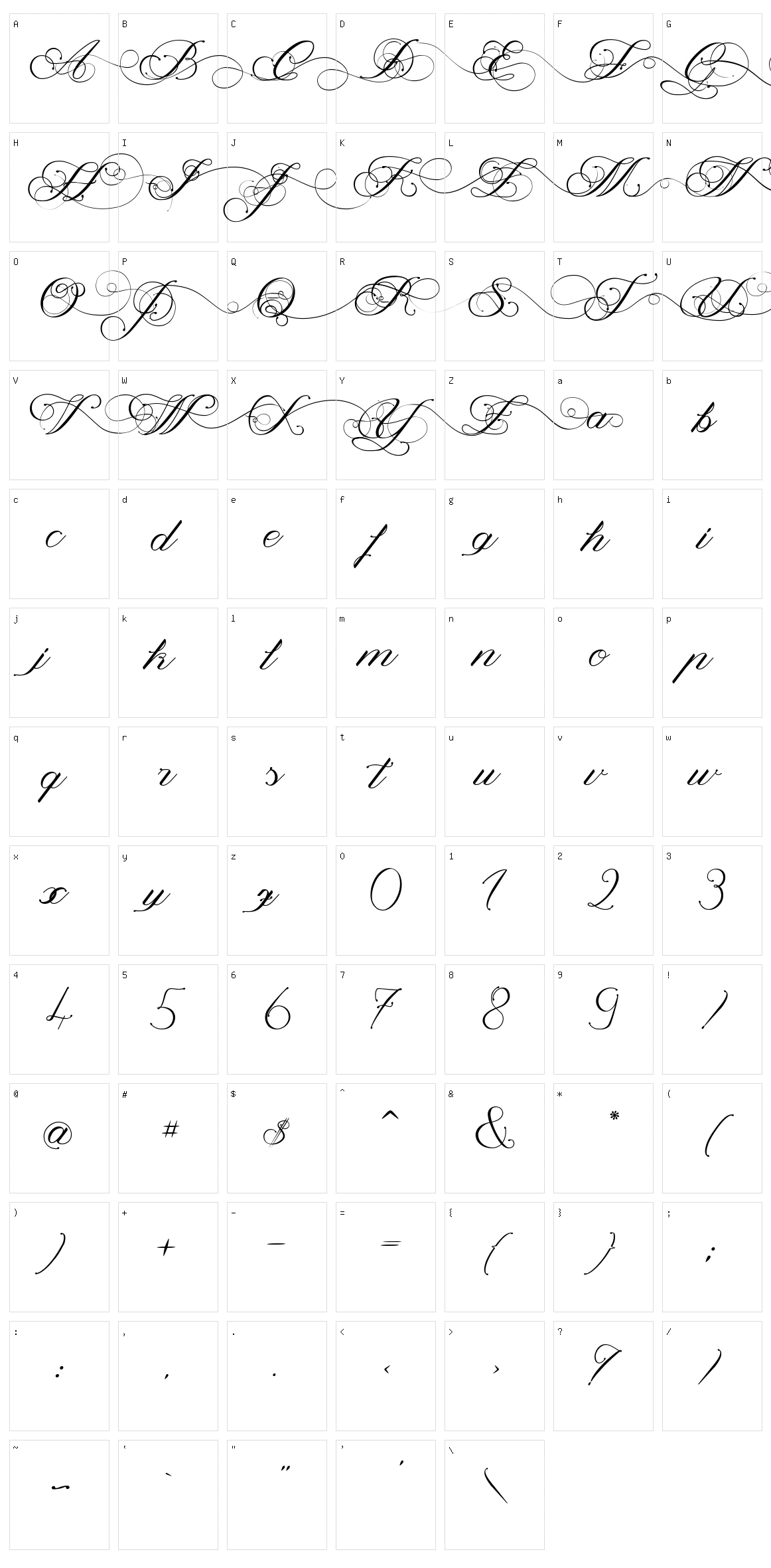 Magnolia Character Set