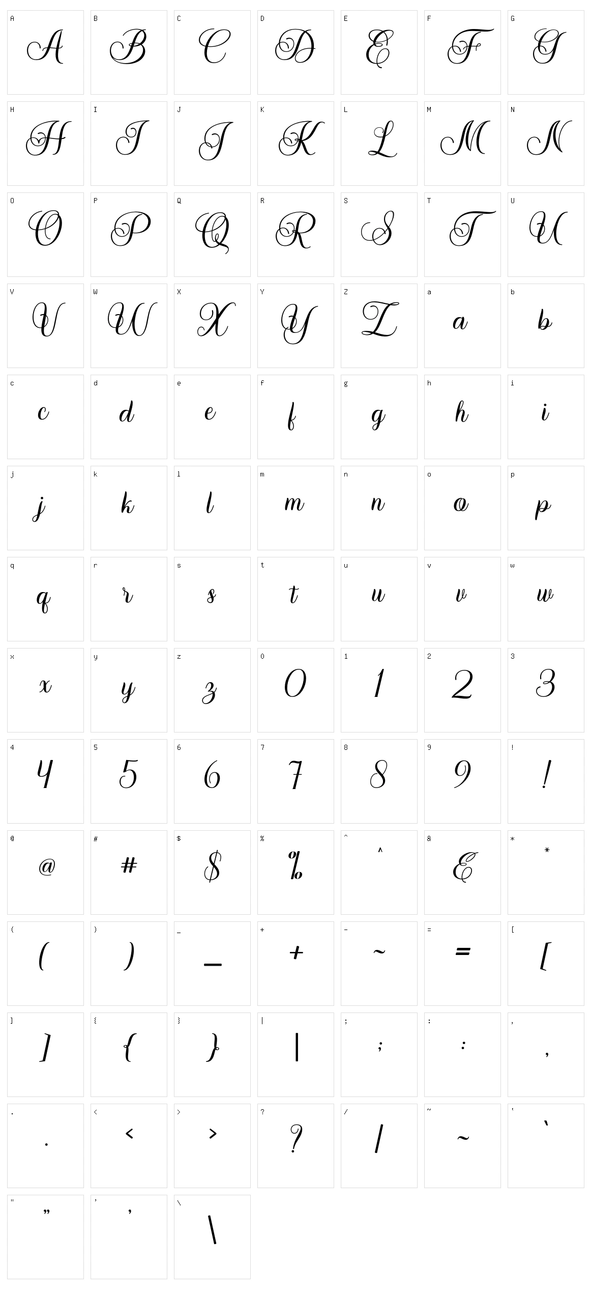 Marchanda Character Set