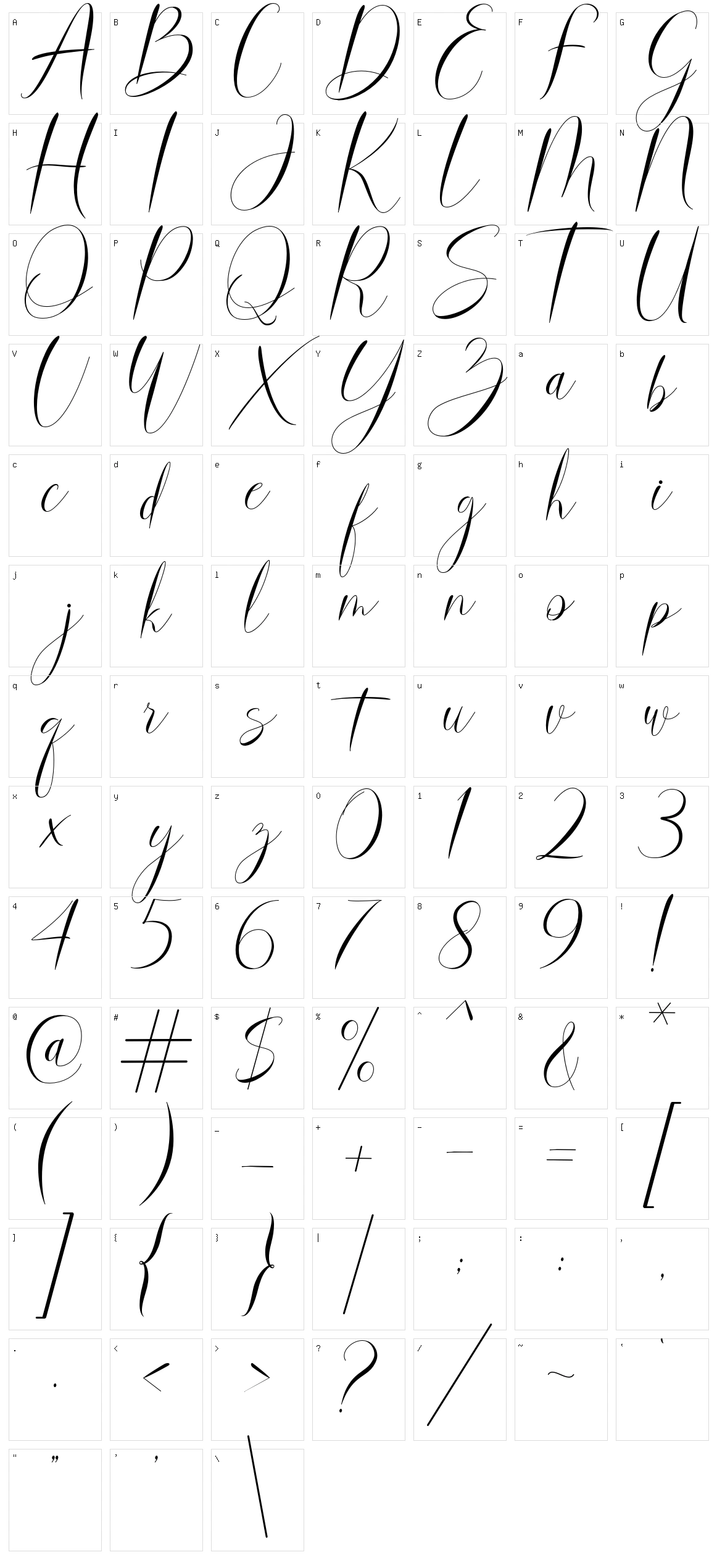 Marry Merry Character Set