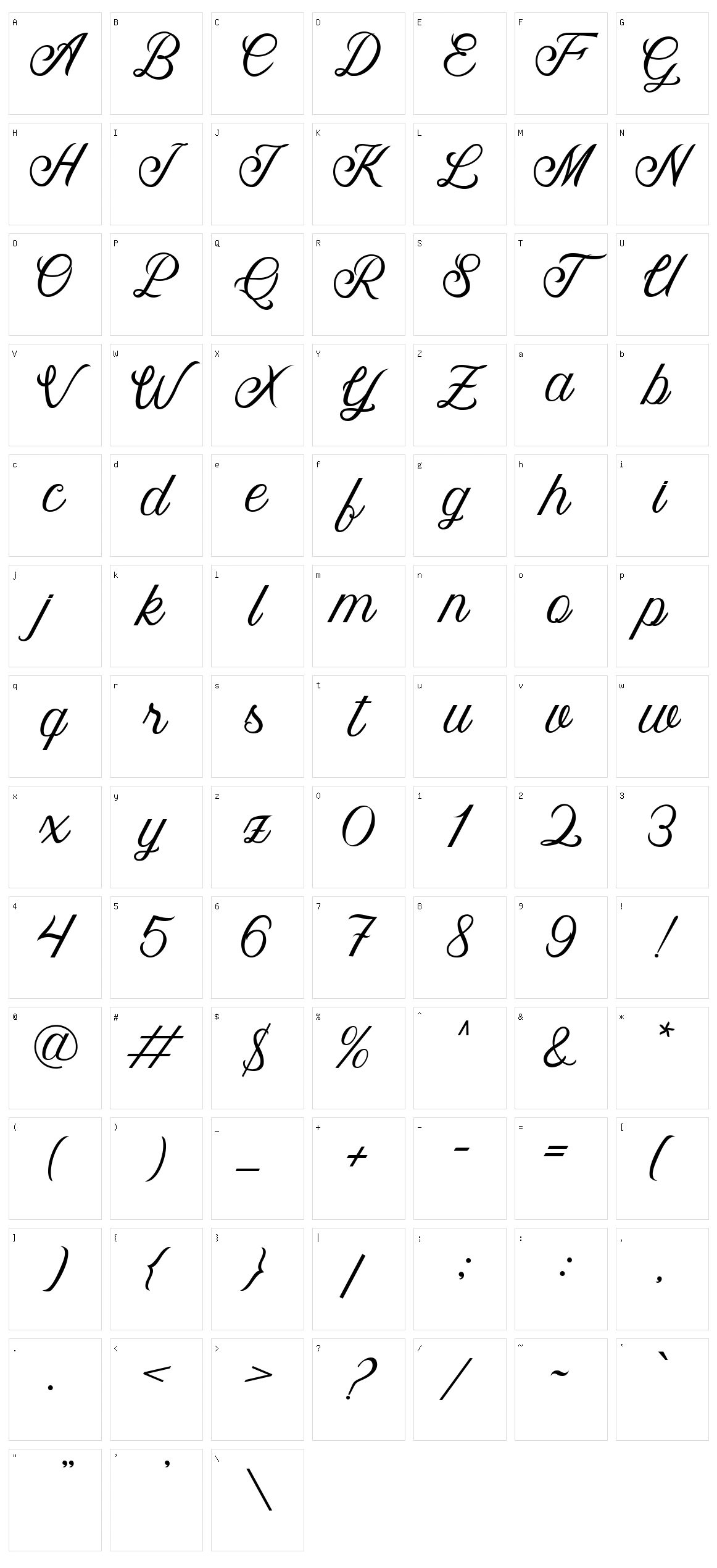 Maryland Character Set