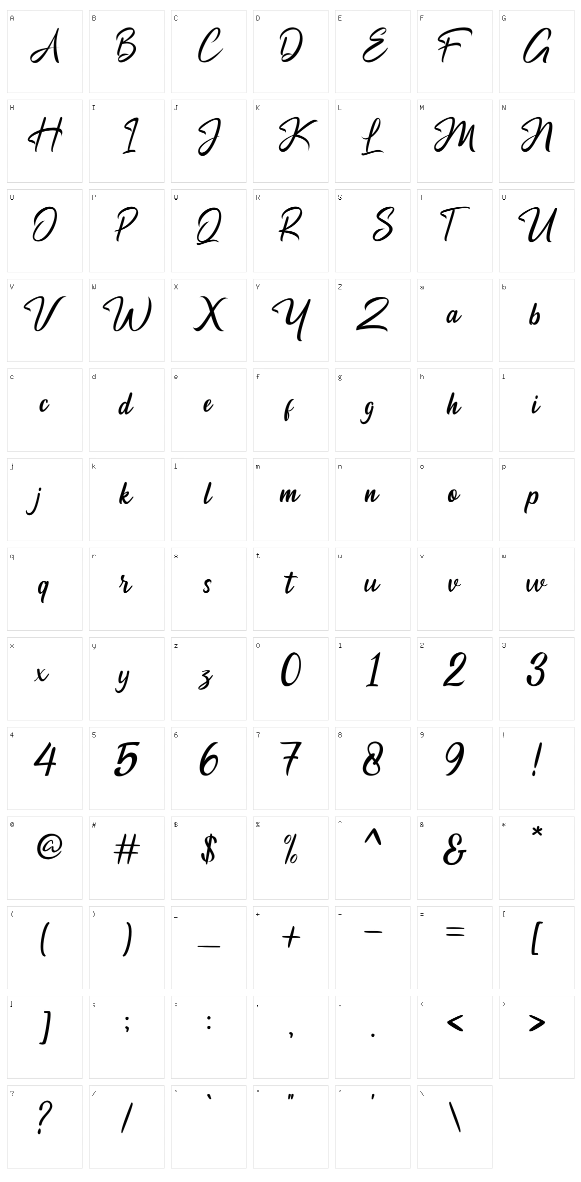 Maryland Character Set