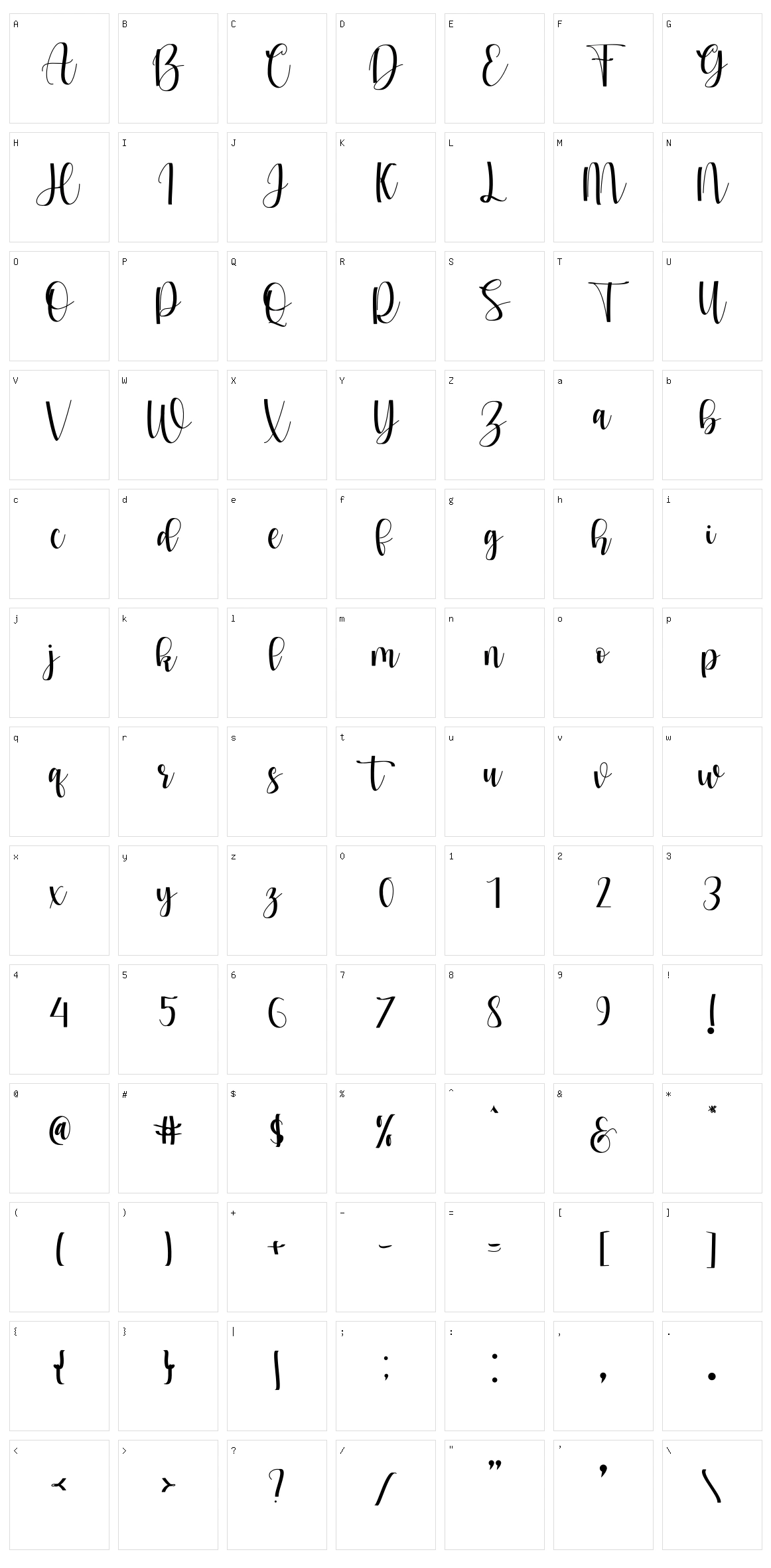 Maskuroh Character Set