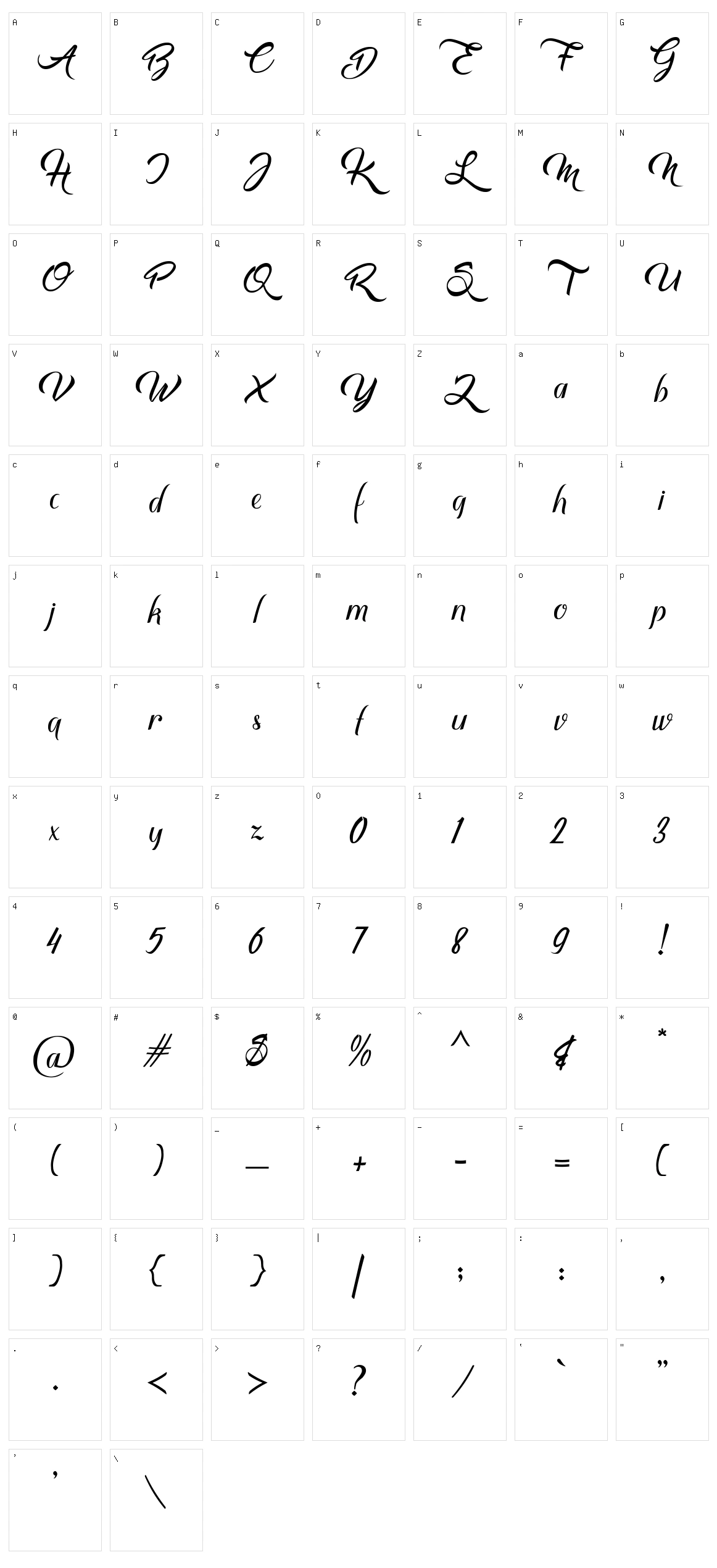 Mbuhya Character Set