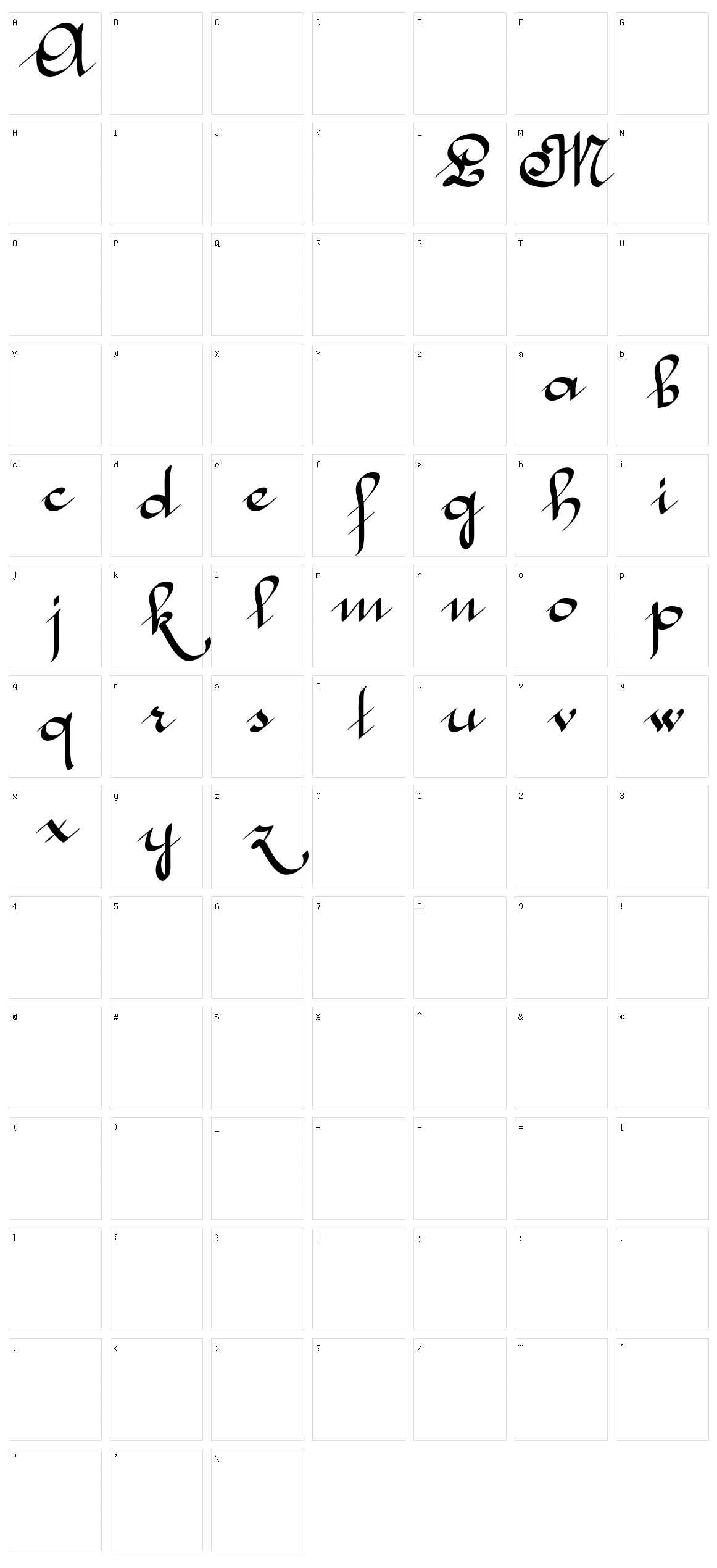 McLeona Character Set