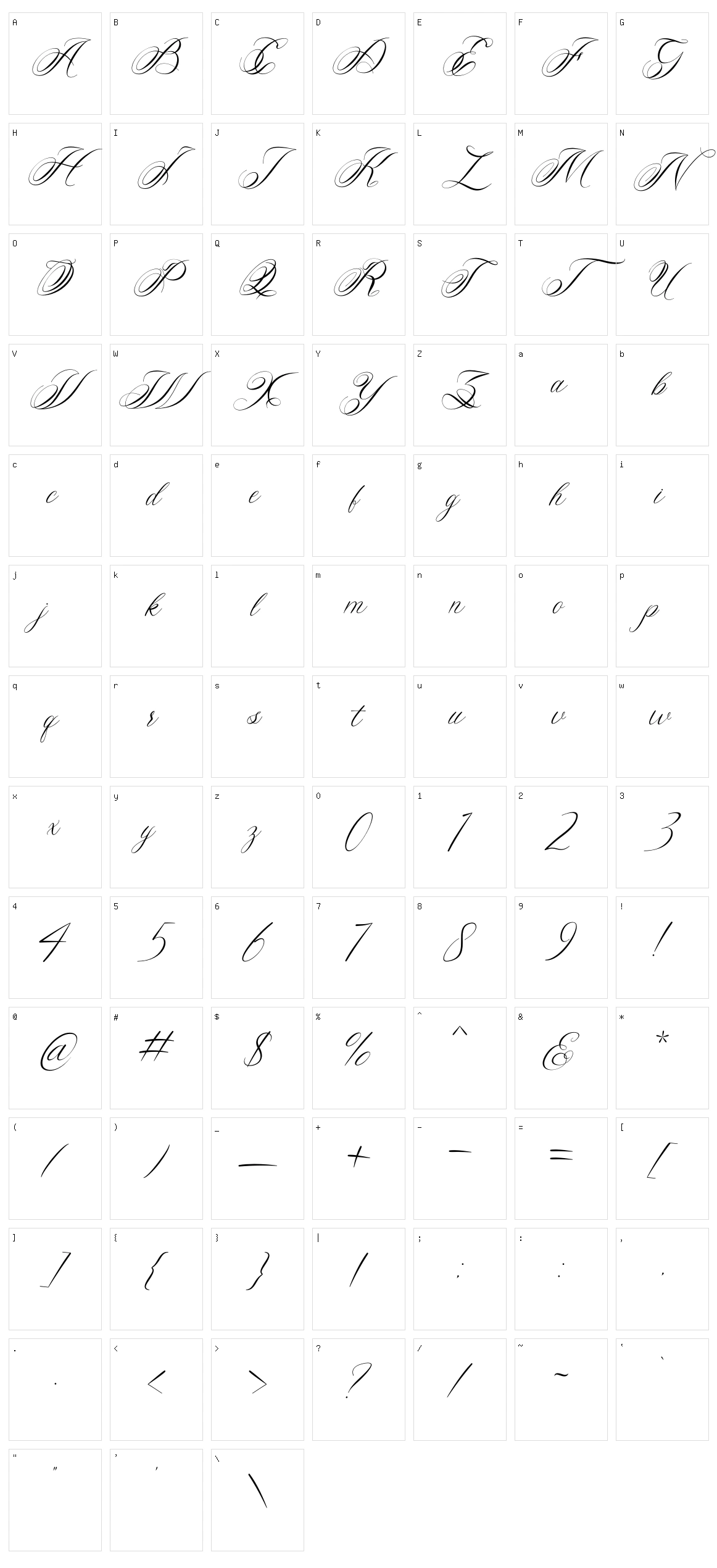 Melody of Love Character Set