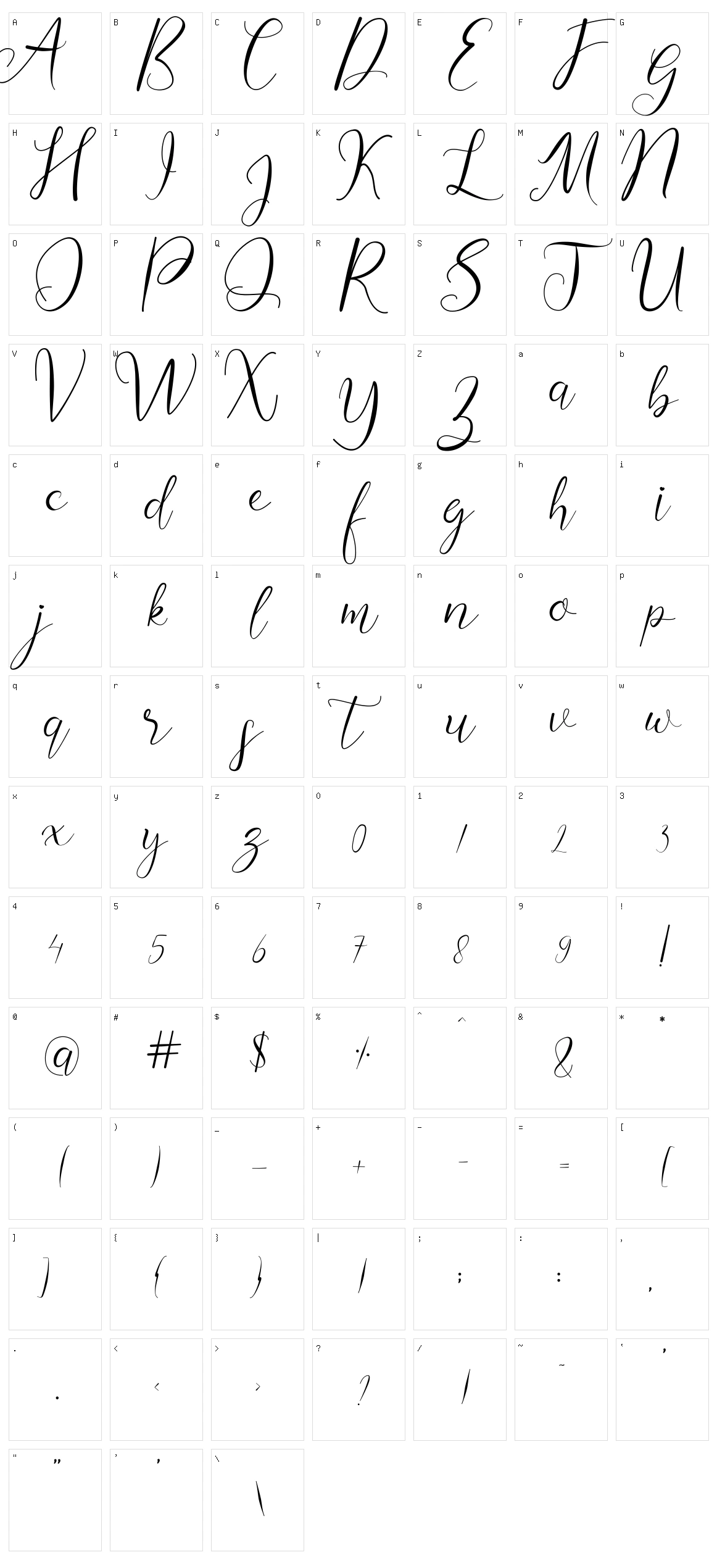 Micheline Character Set