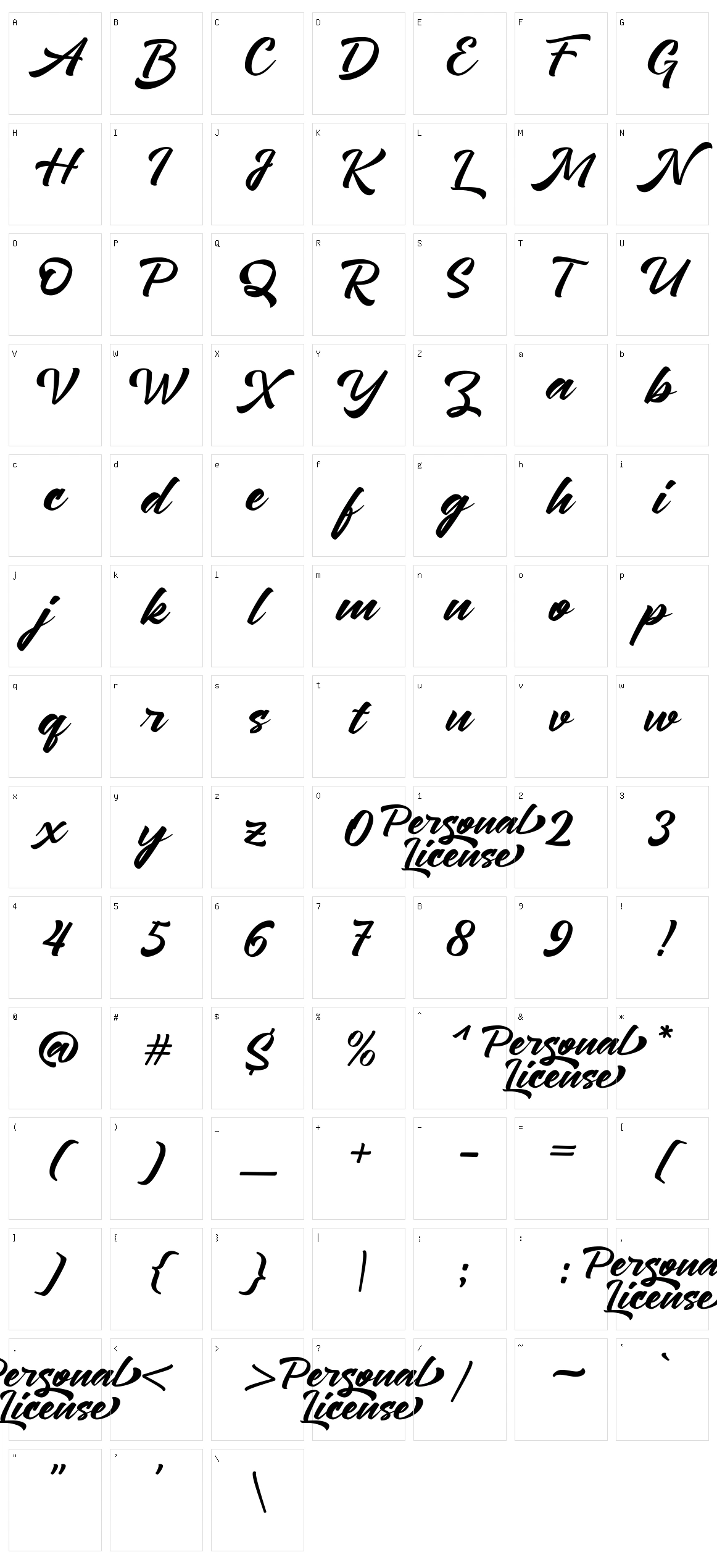 Mickstone Crush Character Set