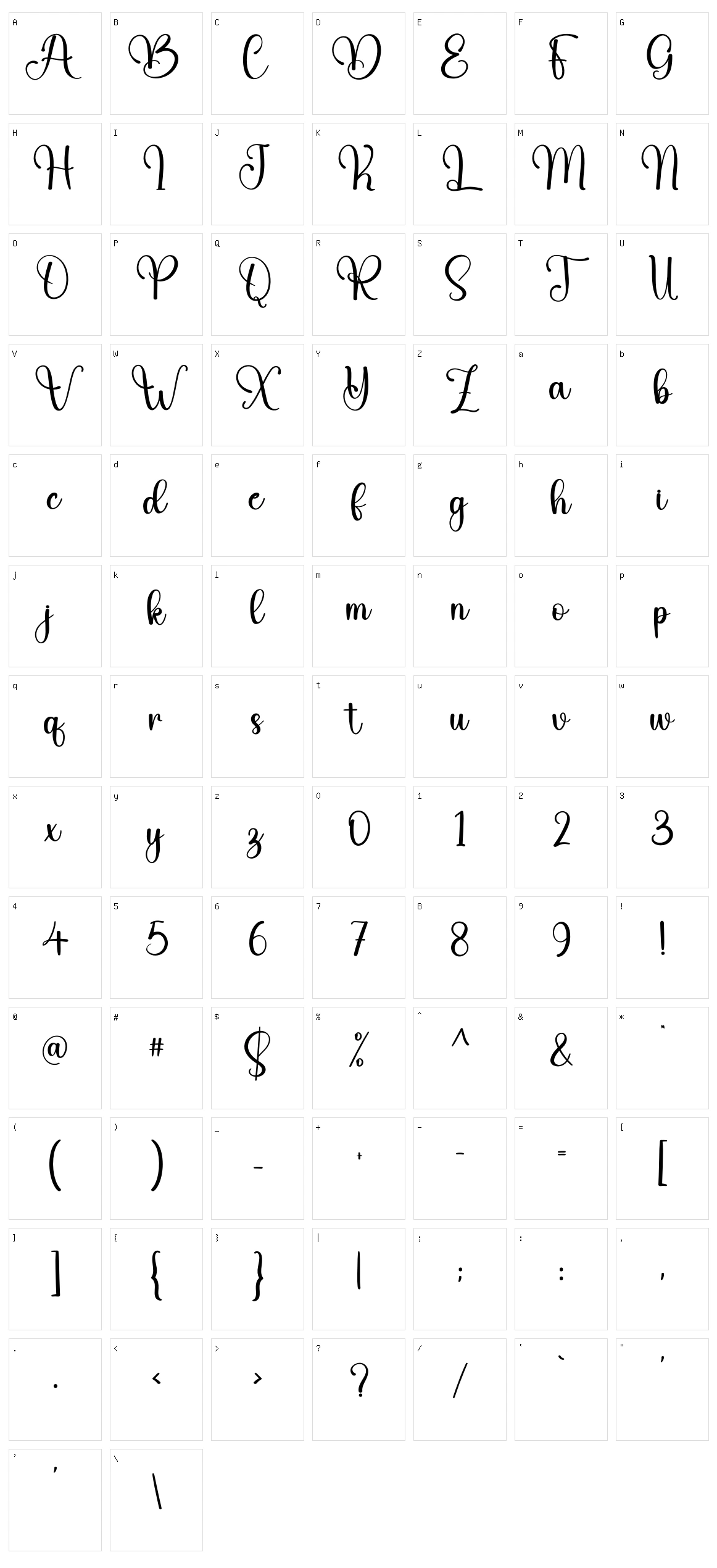 Mild Character Set