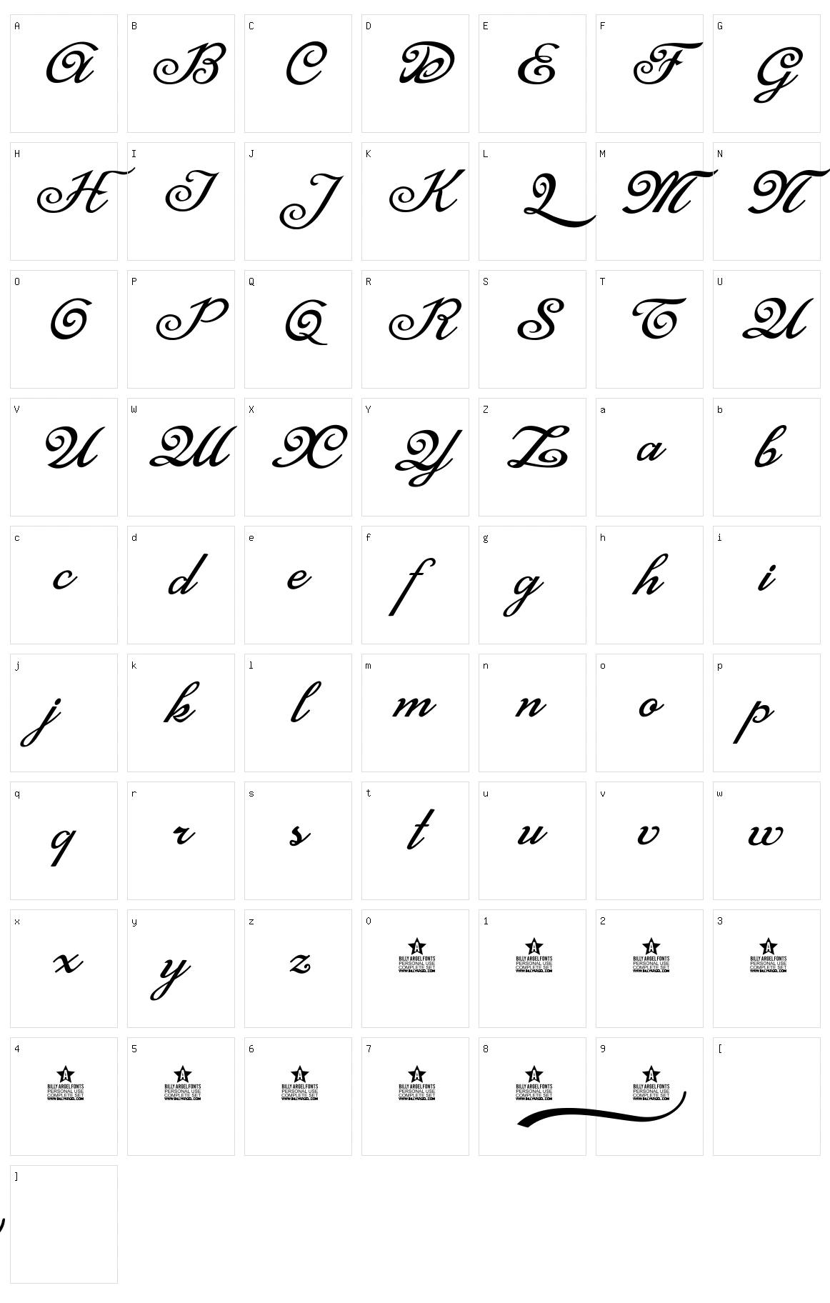 Mistery Curse Character Set