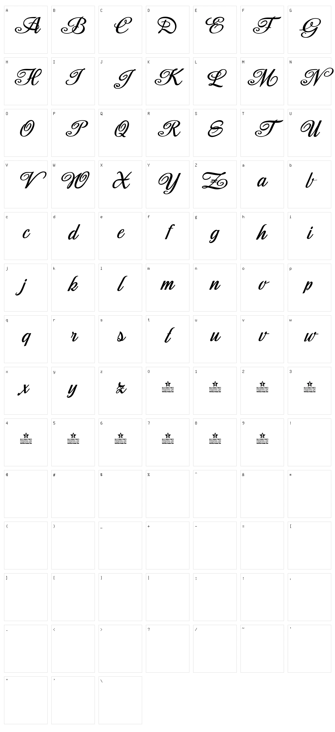 Moderata Character Set