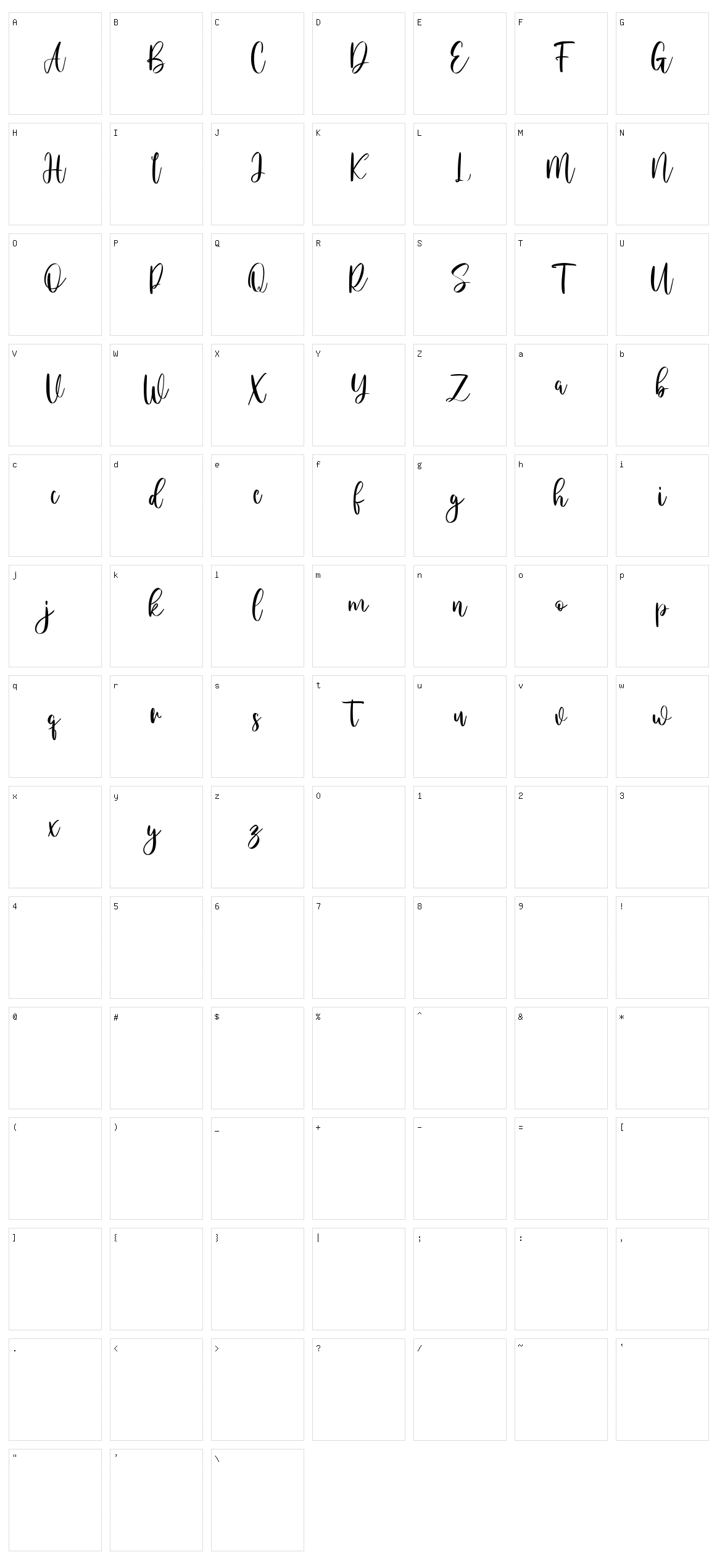 Montly Cloudy Character Set