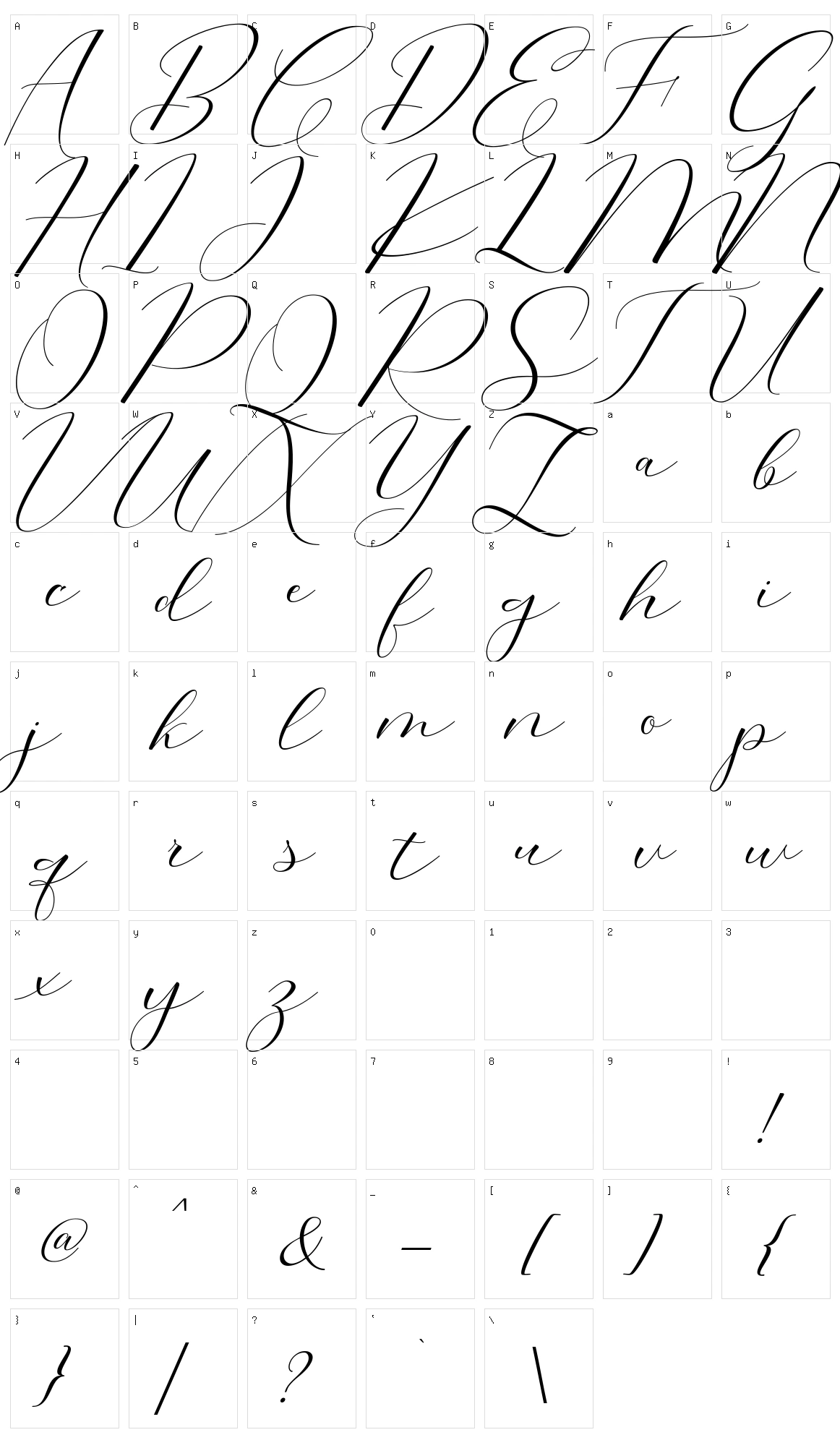 Morris Character Set